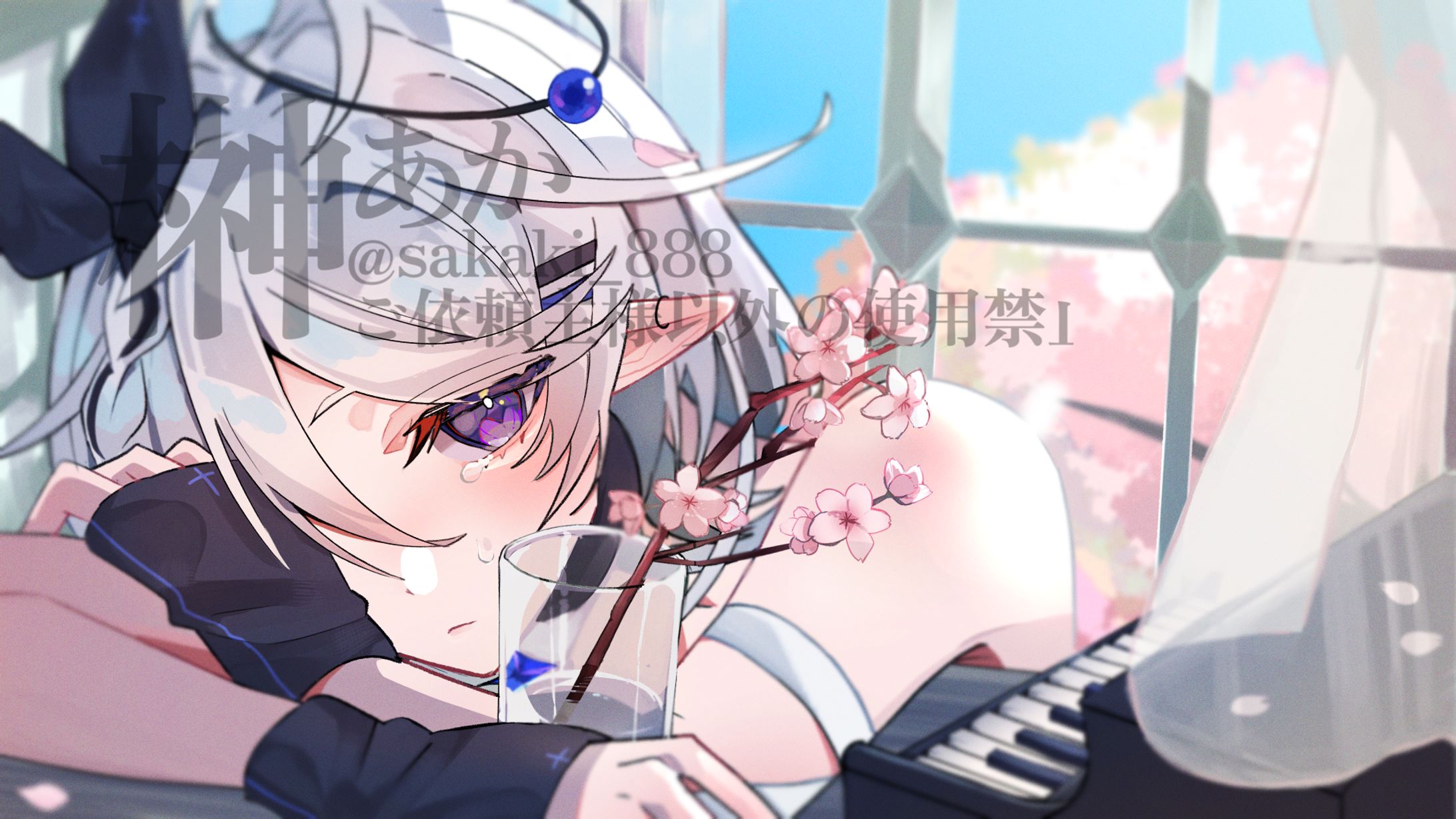 【お仕事】VTuber 鑑音ノイ様 MVイラスト-1