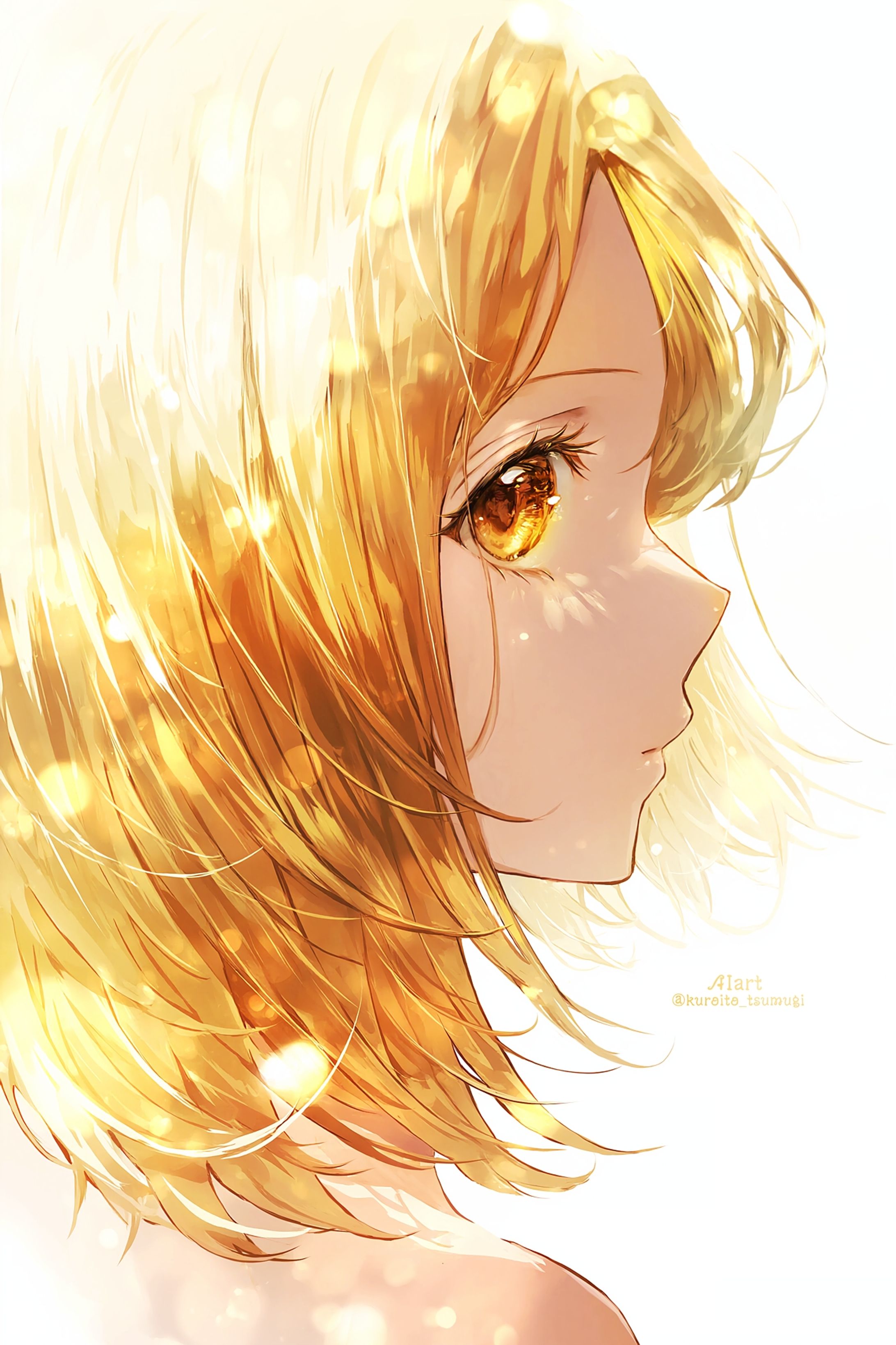 honey hair│AIart-1
