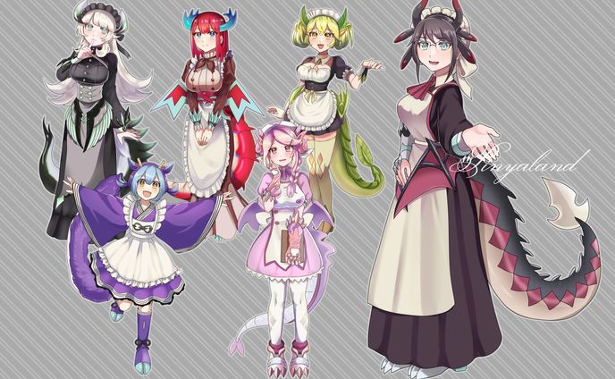 立ち絵など、ドラゴン