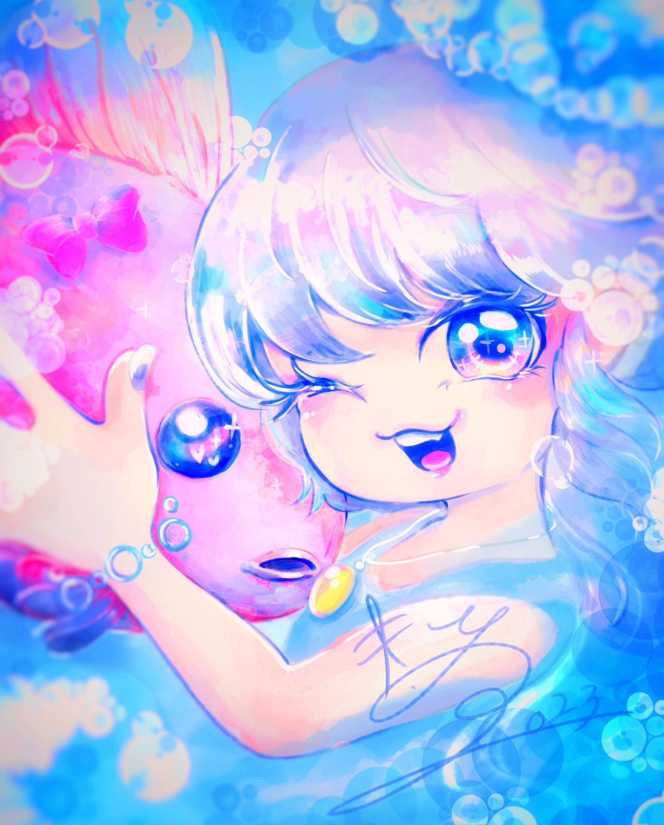 最近描けなくてやっと描けた🐟
#illustration #イラスト-1