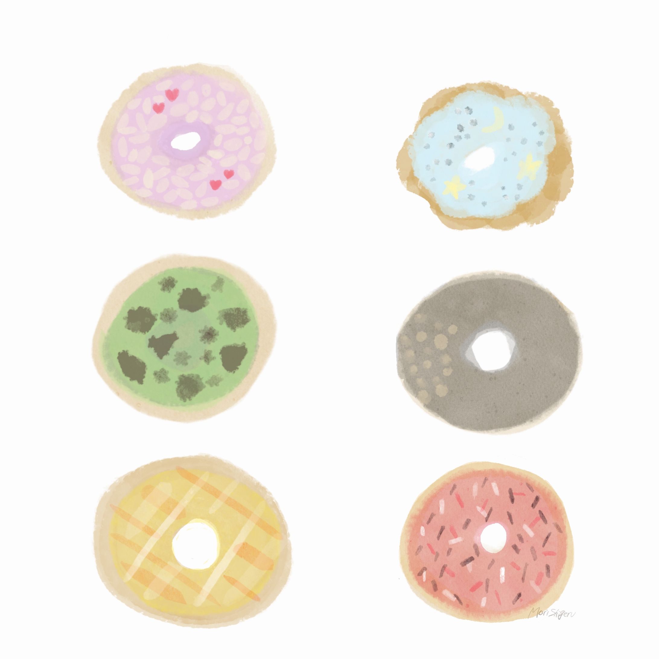 ドーナツ　カラフル-1