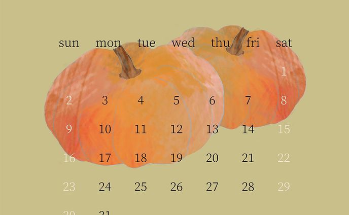 ・
10月カレンダー
今月は3色です
好みの色はありますか？

ストリーズに流すのでよかったら使ってください🍠
ハイライトにも残しています

実りの秋ですね🌾
わたしは先月挑戦の種まきをしました。
収穫できるのをたのしみに頑張ります😌

「どうしてもっと早く始めなかったんだぁ」といつも思うので、行動に移すスピードを上げたいものです🧚‍♀️

#art #drawing #adobefresco #chill #relax #illustration #halloween #pumpkin #october #calender #calligraphy #nftart  #おしゃれ #イラスト #絵本 #挿絵 #装画 #カリグラフィー #十月 #カレンダー #ハロウィン #かぼちゃ #パンプキン #イラスト好きな人と繋がりたい #デザイン #デザイナー #クリエイター #イラストレーター