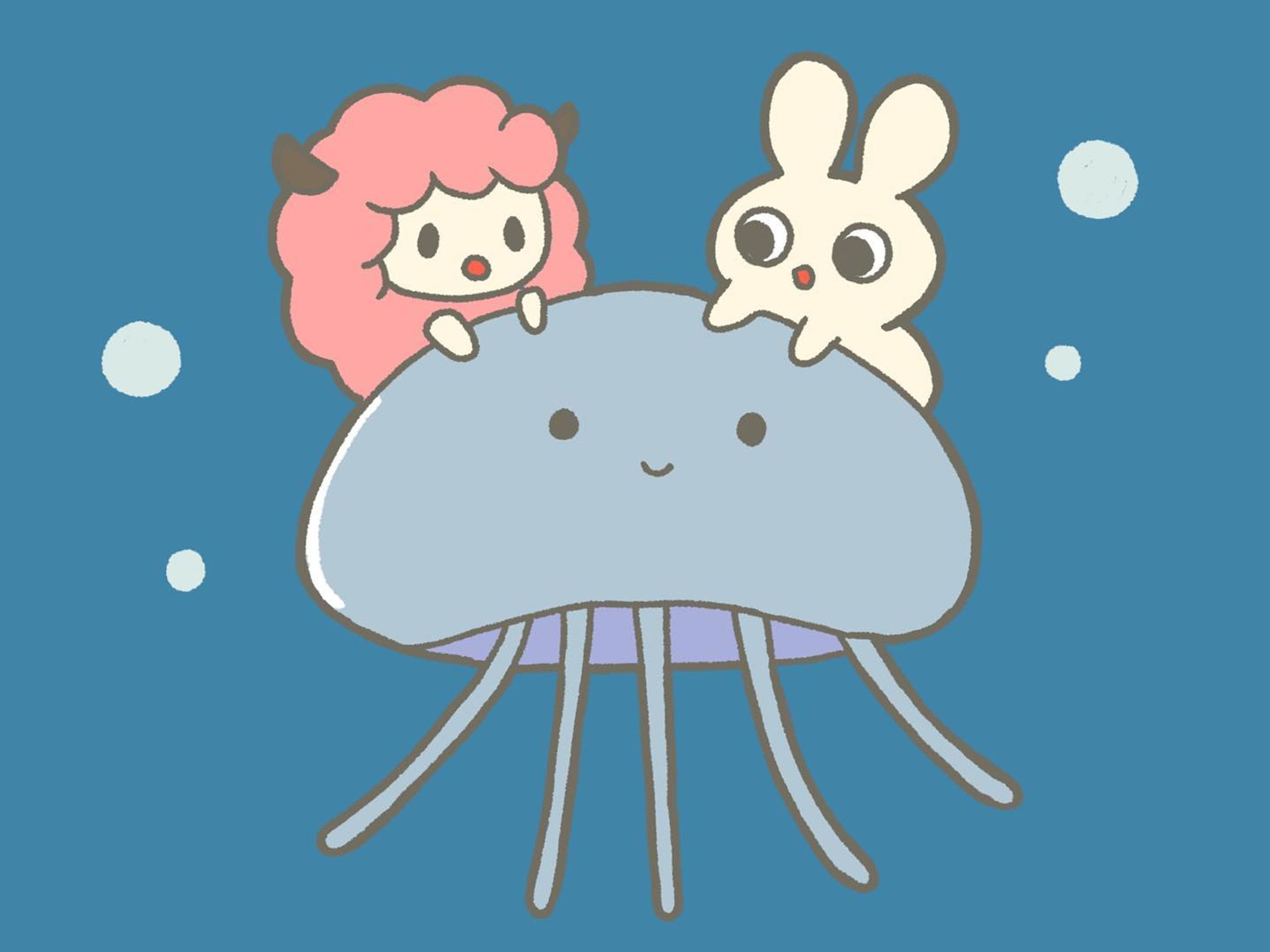 100日チャレンジ55日目
クラゲさん🪼
#100日チャレンジ #イラスト #クラゲ #うさぎ #ひつじ-1