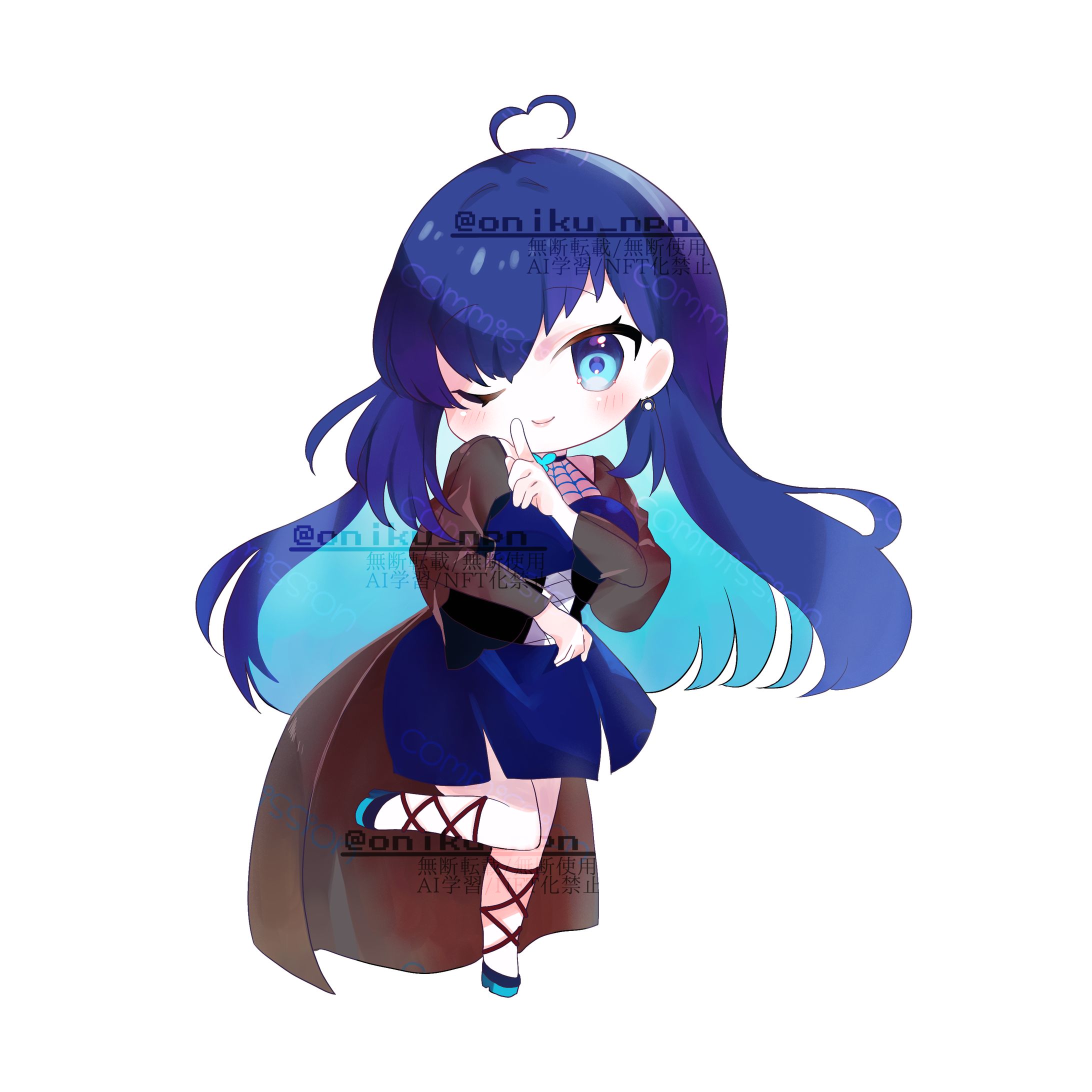 vtuber水田瑠璃様　SDイラストご依頼-1