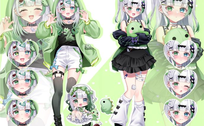 【甘草霞様】立ち絵イラスト