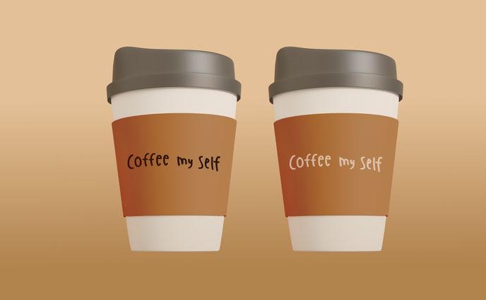 スリーブデザイン coffee my self