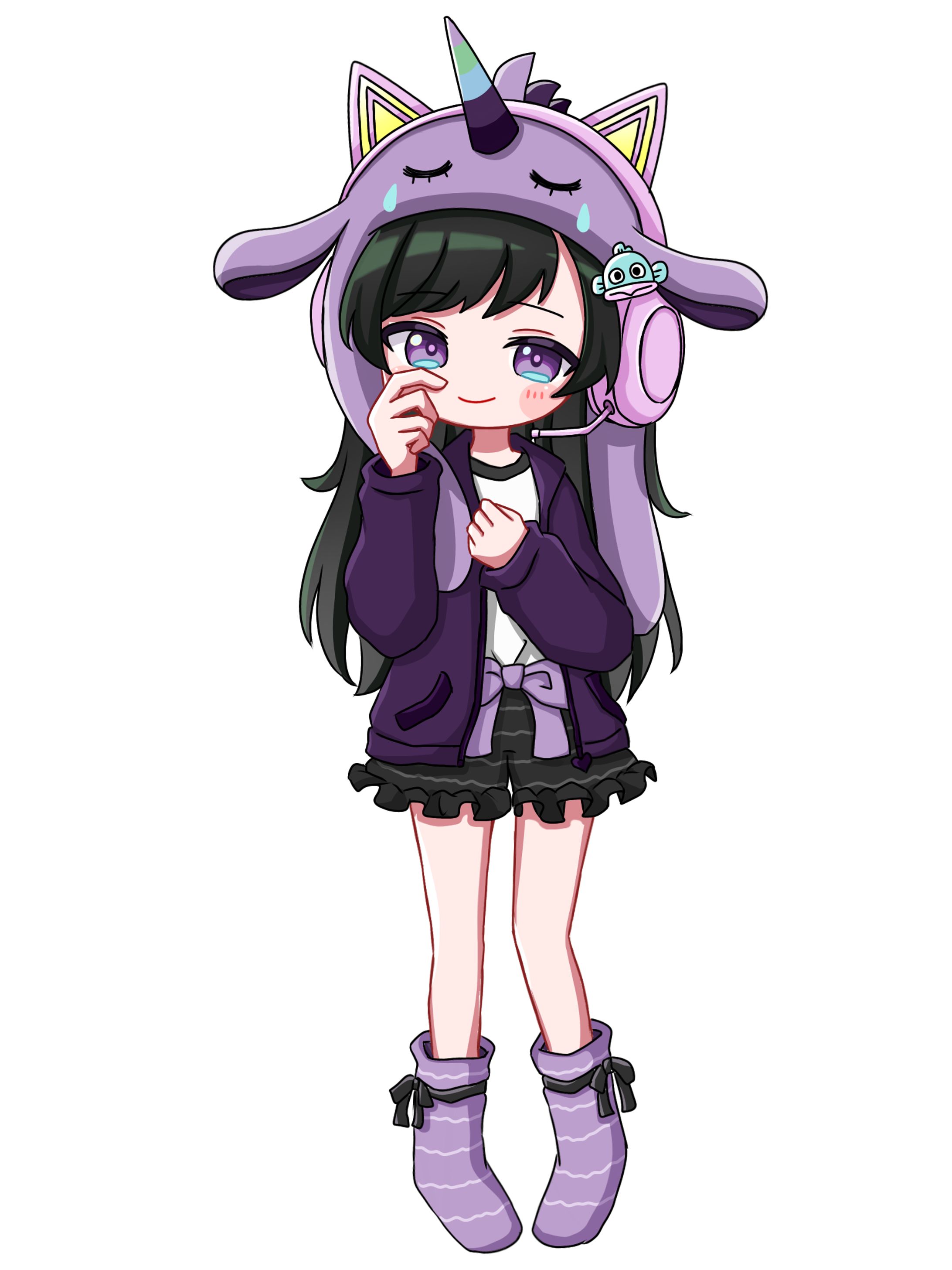 3等身全身イラスト　ひみつさん-1