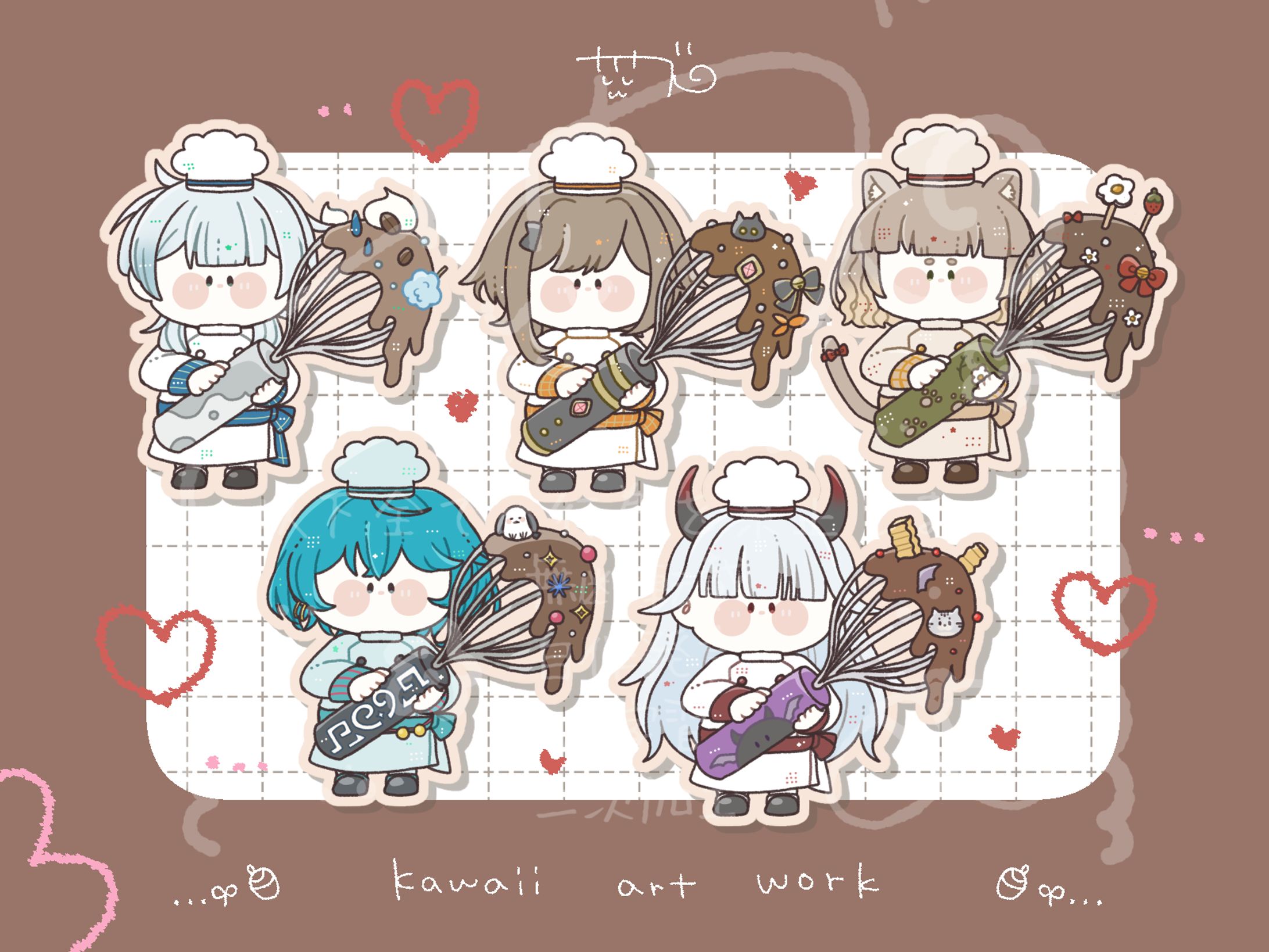 【ご依頼】量産SDイラスト/セット購入者様-1