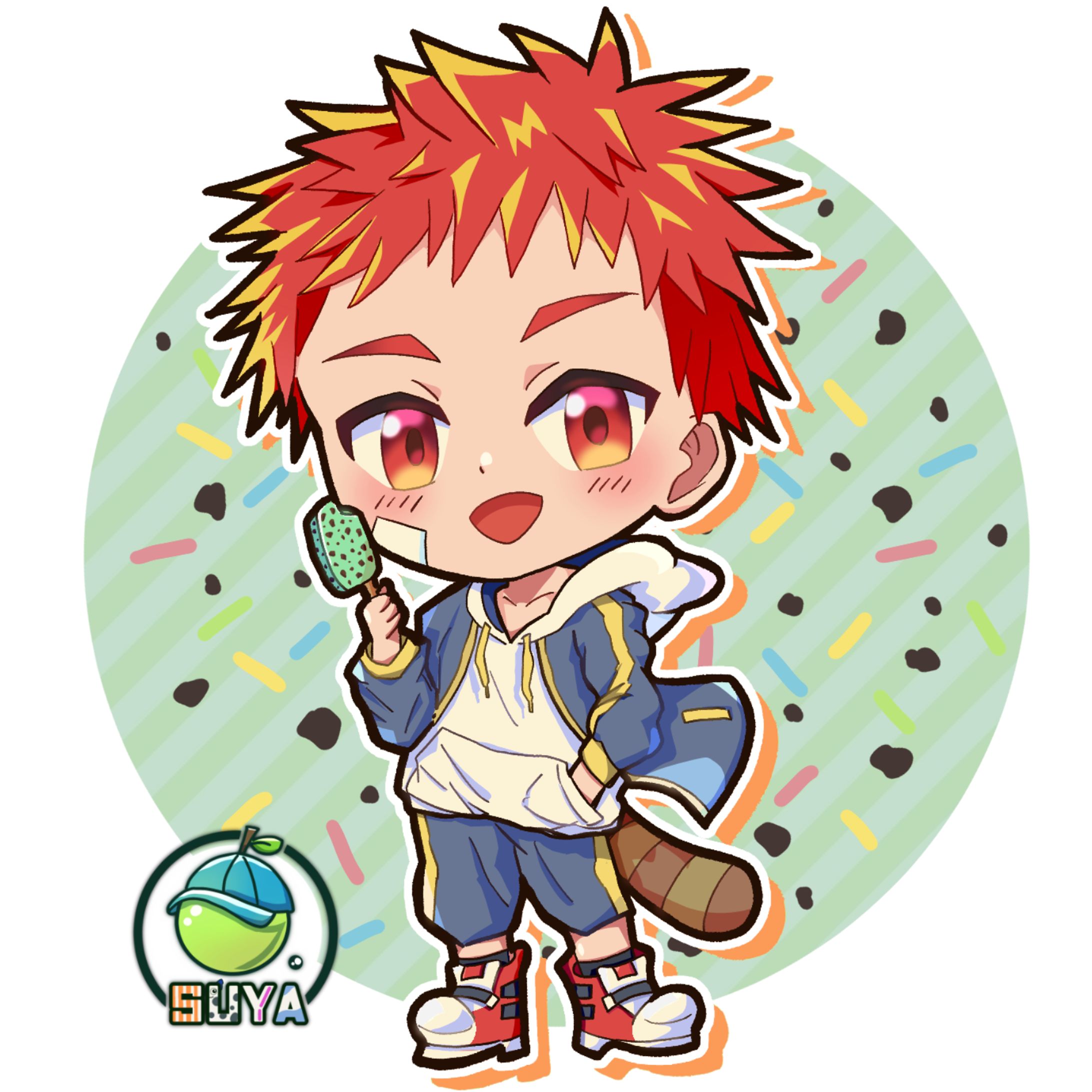 チョコミントアイスたぬき-1