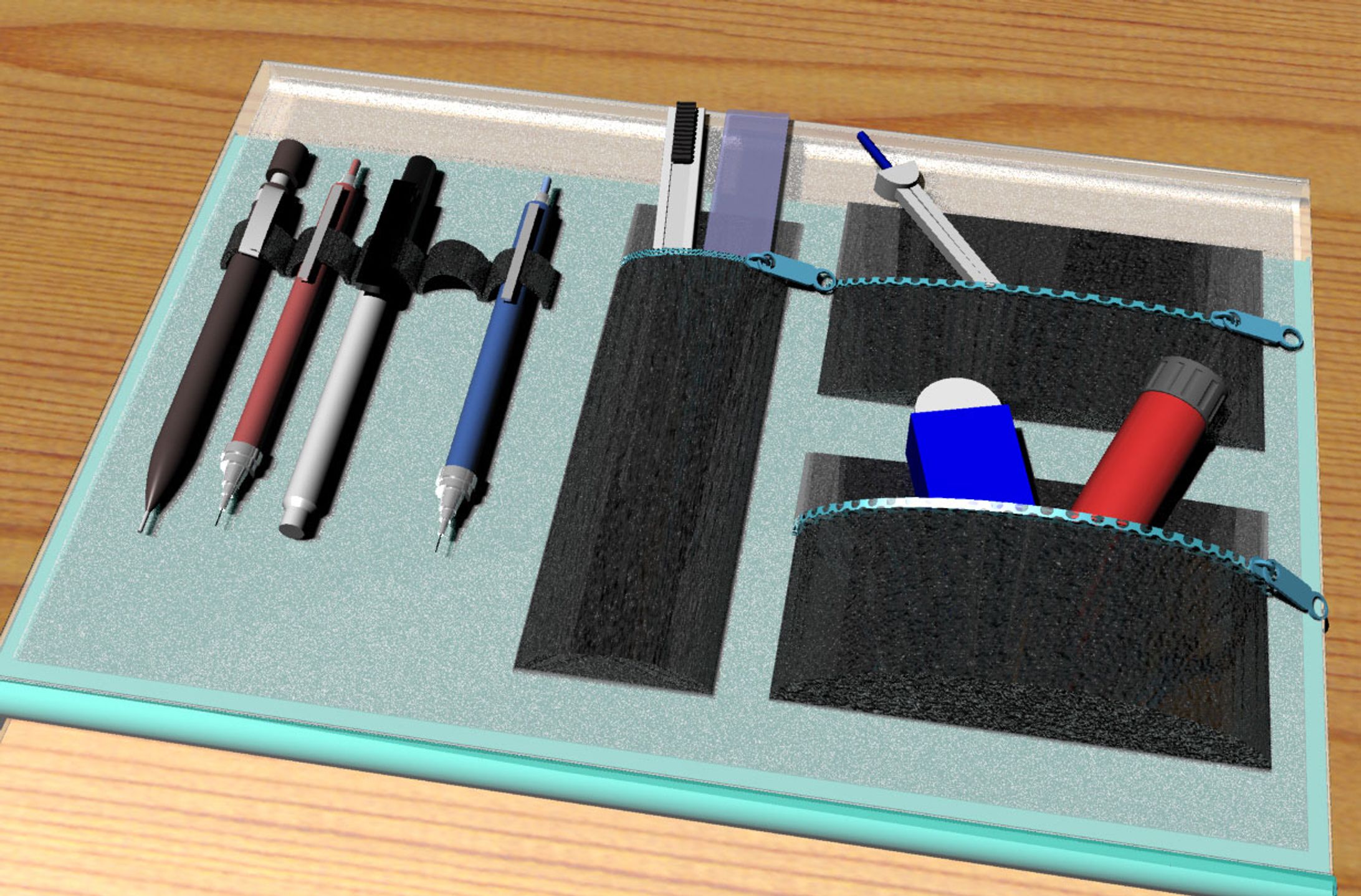 物を無くさないファイル・プロダクトデザイン(3DCG)-1