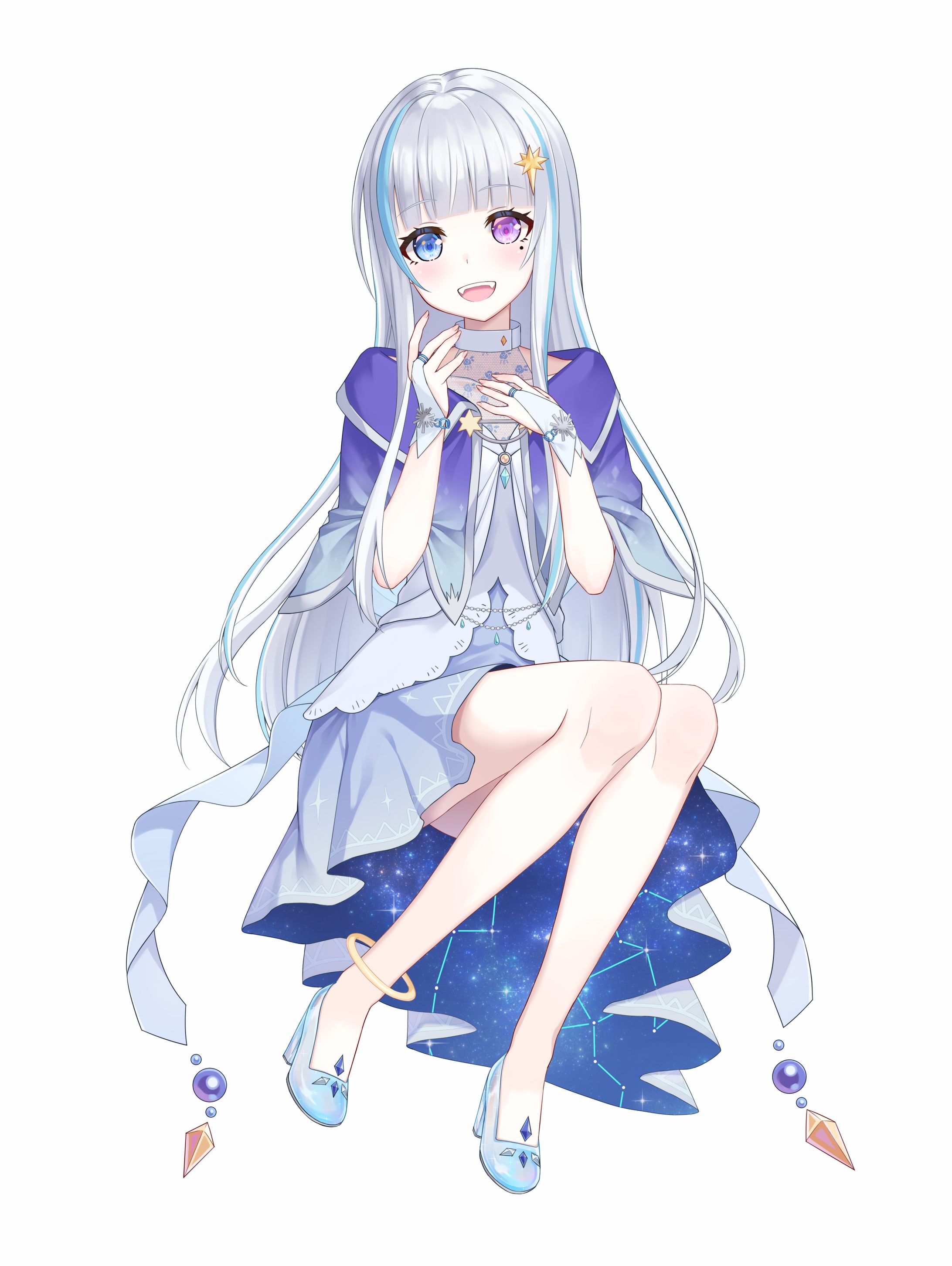 【Vtuber立ち絵】月雪まう　＋差分、イメージ画、三面図、歌みた絵、オリ曲絵、パケ絵、メンバジ絵-1