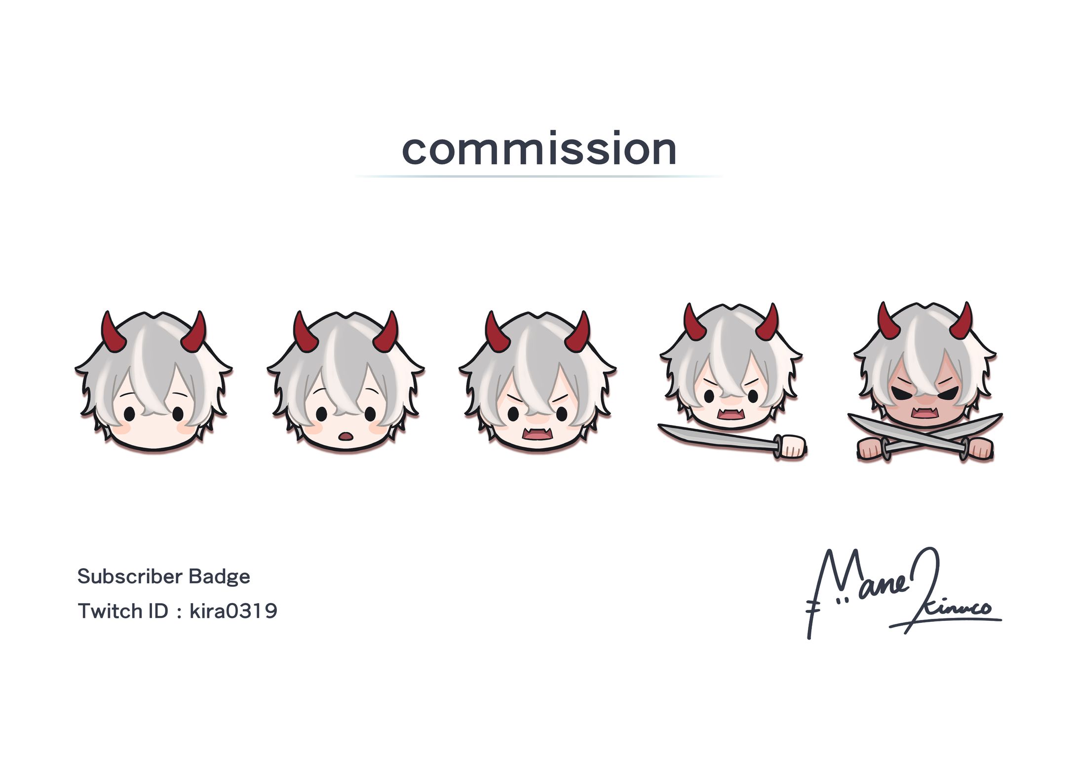 Commission kira様 / サブスクライバーバッジ-1