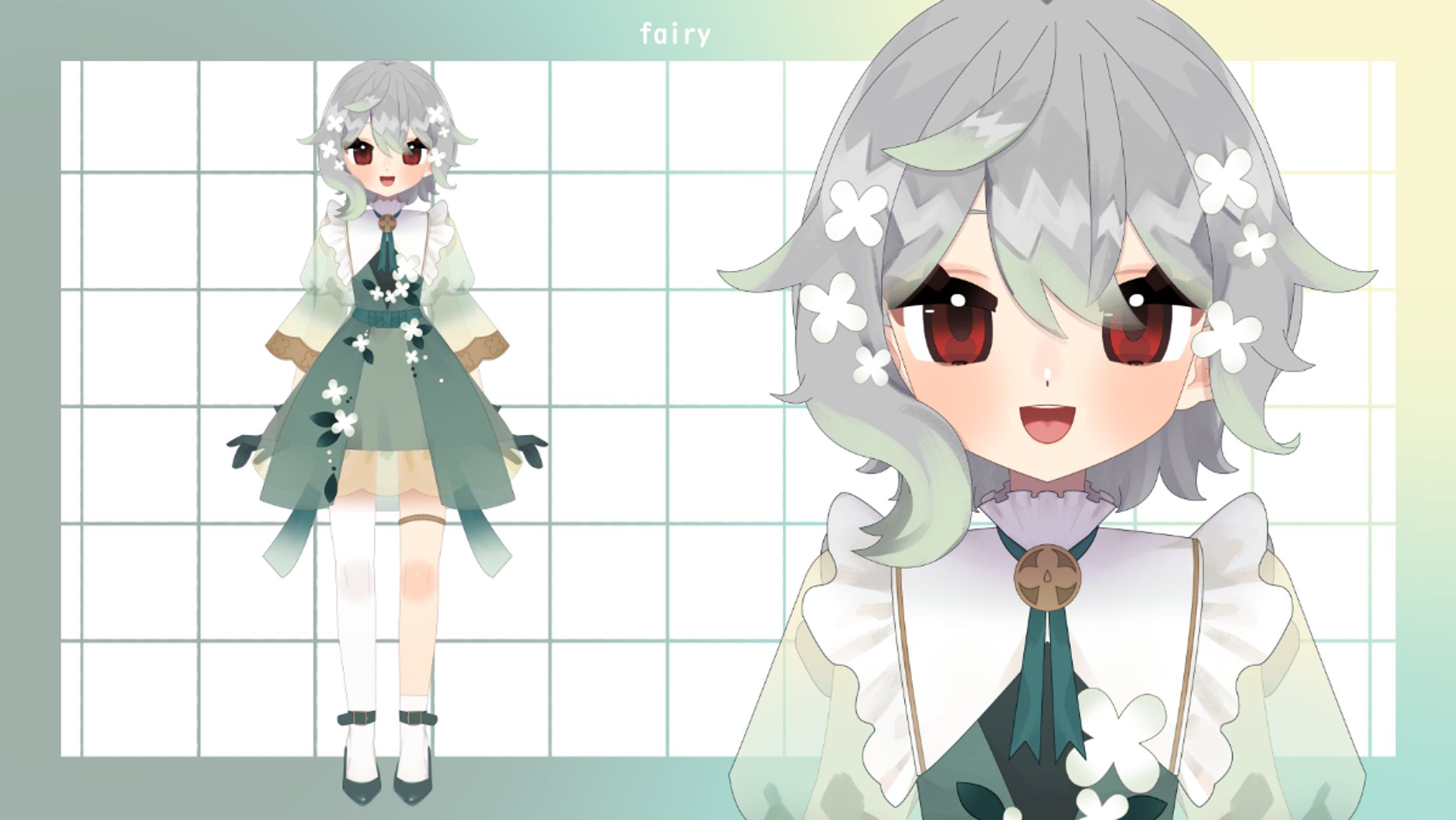 Live2D パーツ分けイラスト-1