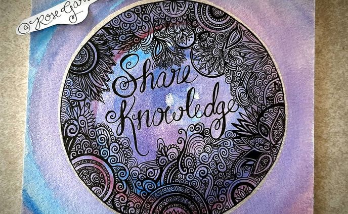 "Share Knowledge" 2018, Ink and watercolor. SOLD
.
.
.
#rosegardnerart #rosegardner #watercolorandink #artsagram #artcommunity #spirals #spiralart #zentagle #zenart #zentangleinspiredart #linework #artportfolio #igart #artgram #igportfolio #intuitiveart #intuitivepainting