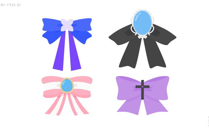 ILLUSTRATION┊︎衣装モチーフ リボン 01