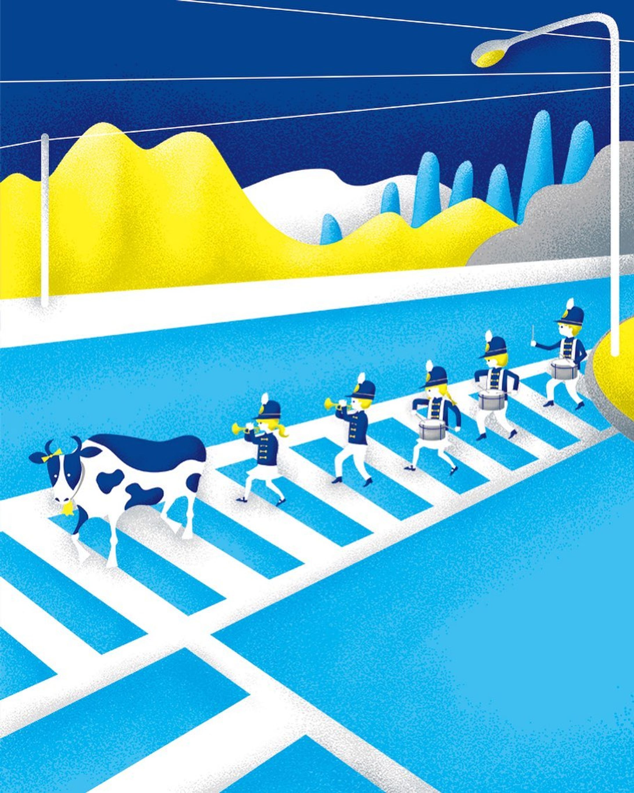 田舎町のマーチング-1