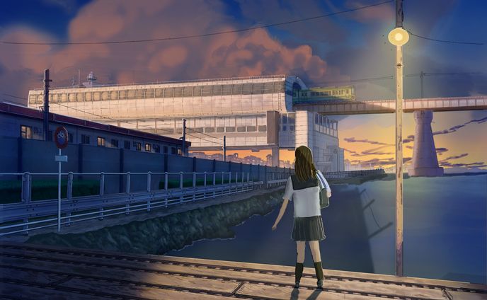 夕方の帰宅