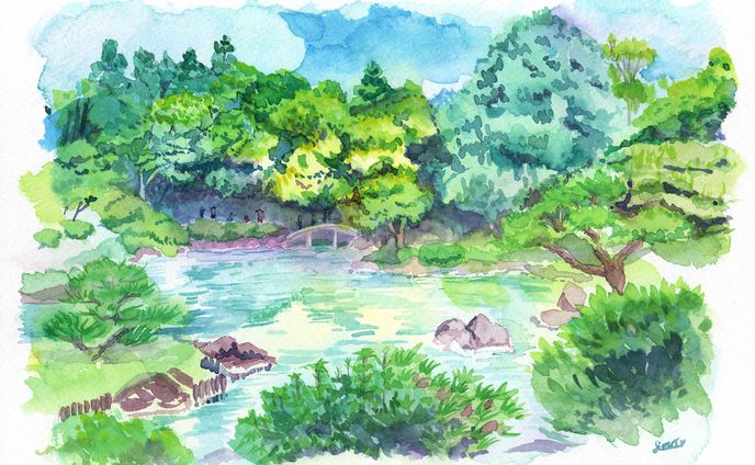 旧古河庭園 日本庭園