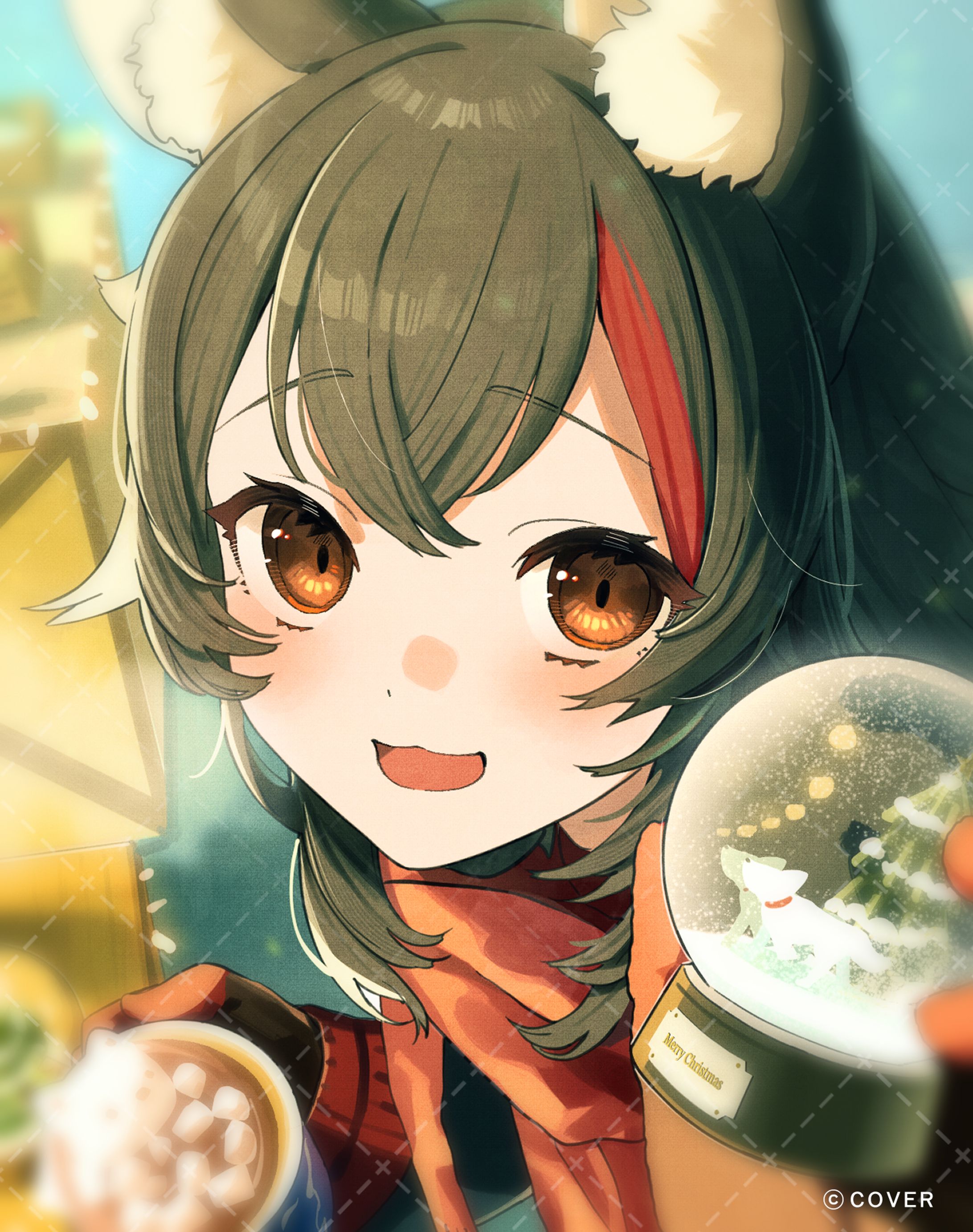 ホロライブ 大神ミオ様 12月メンバーシップ限定壁紙-1