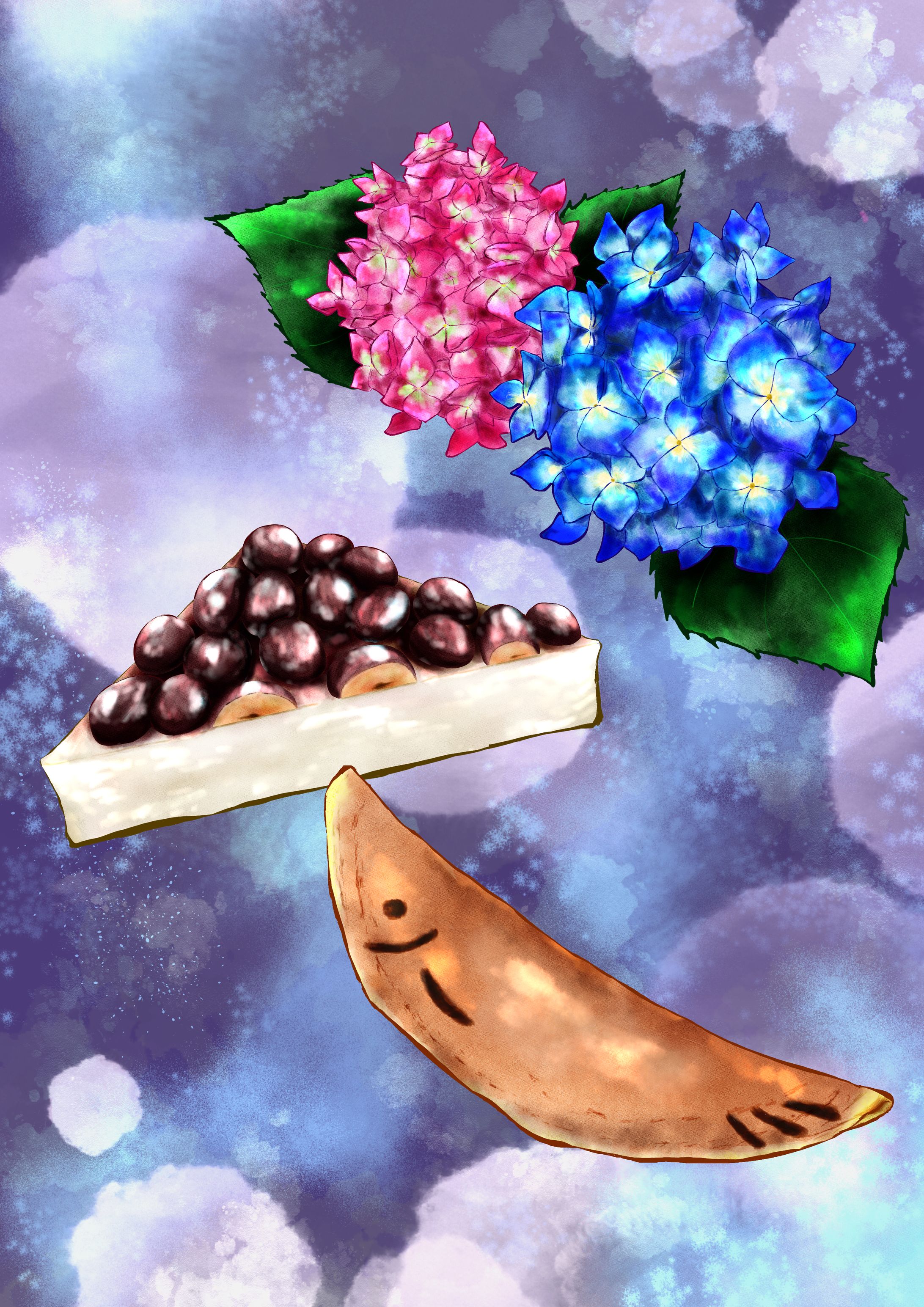 【6月】紫陽花×水無月×若鮎-1
