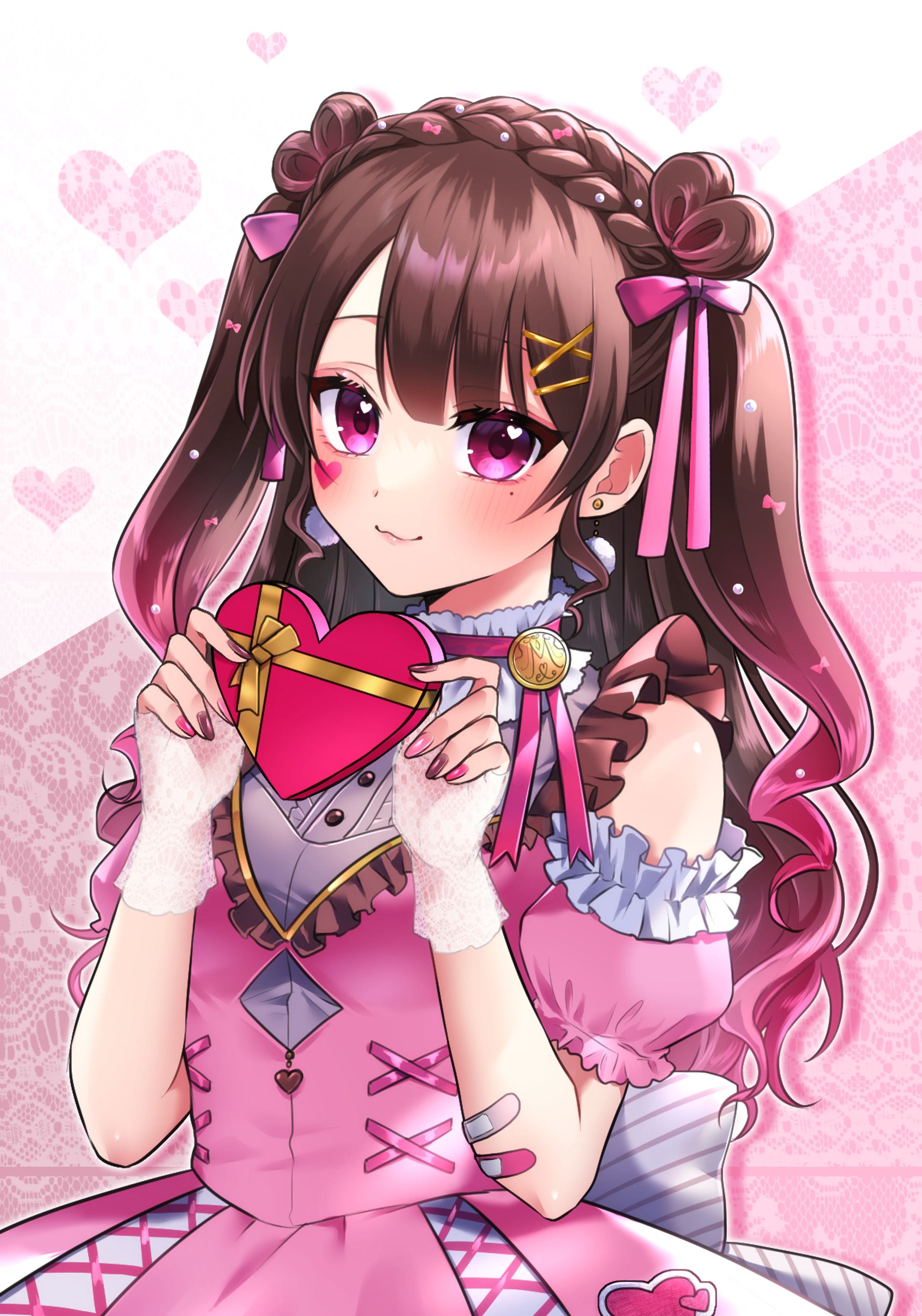 Vtuberみたこ様　バレンタインネットプリント用イラスト-1