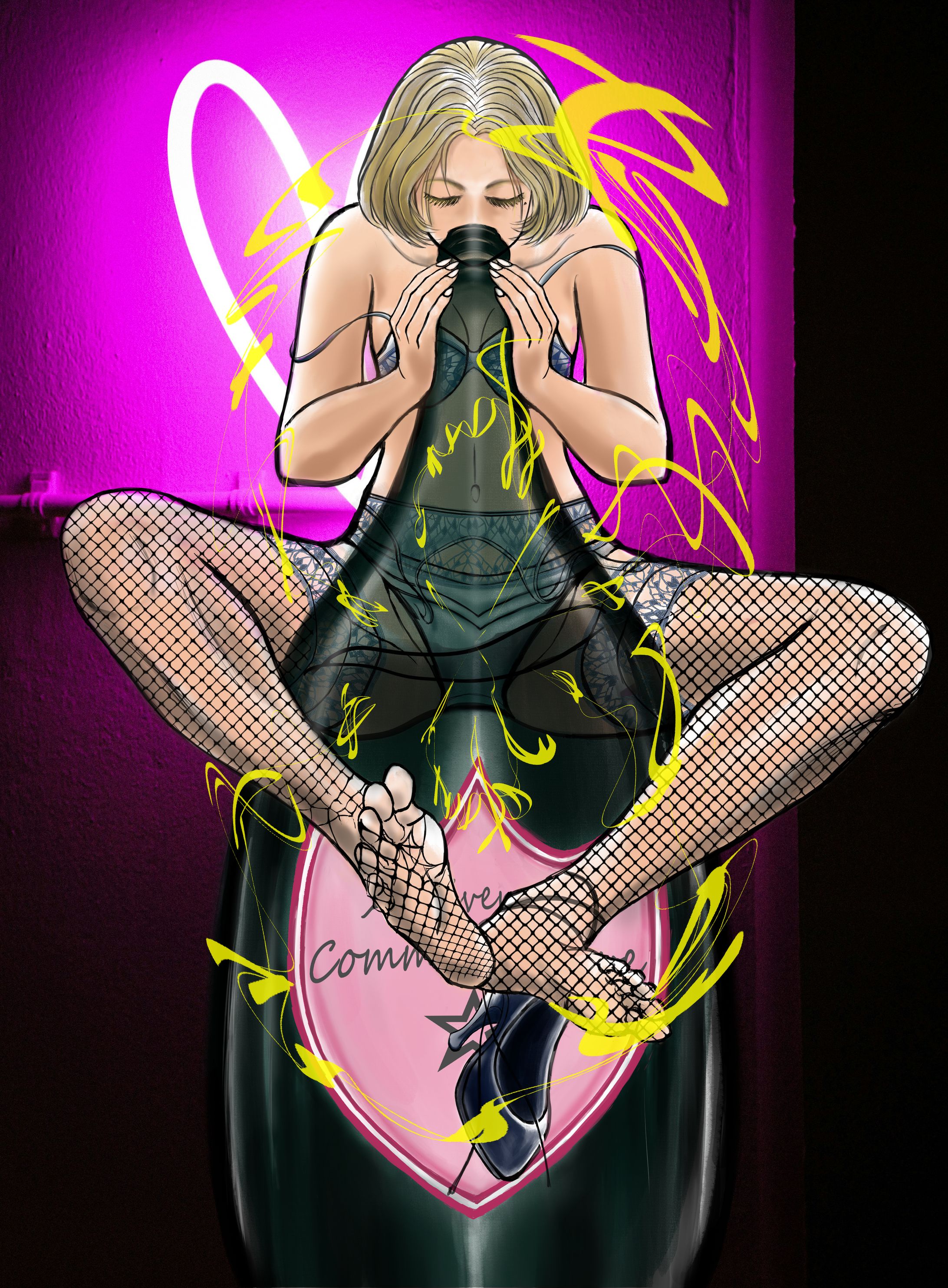 イラスト スナックTシャツ 二点収録-1