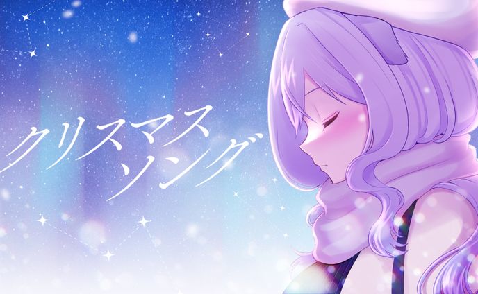 アクリル絵の具、歌ってみたイラスト