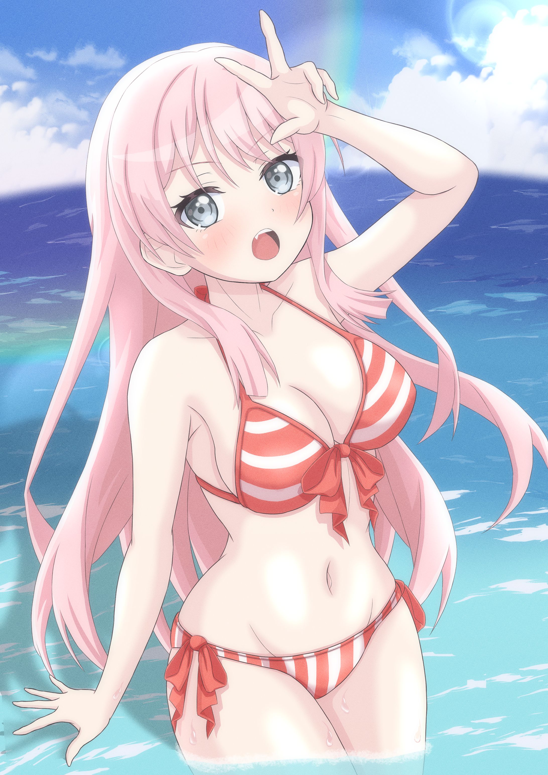 千早愛音（水着）-1