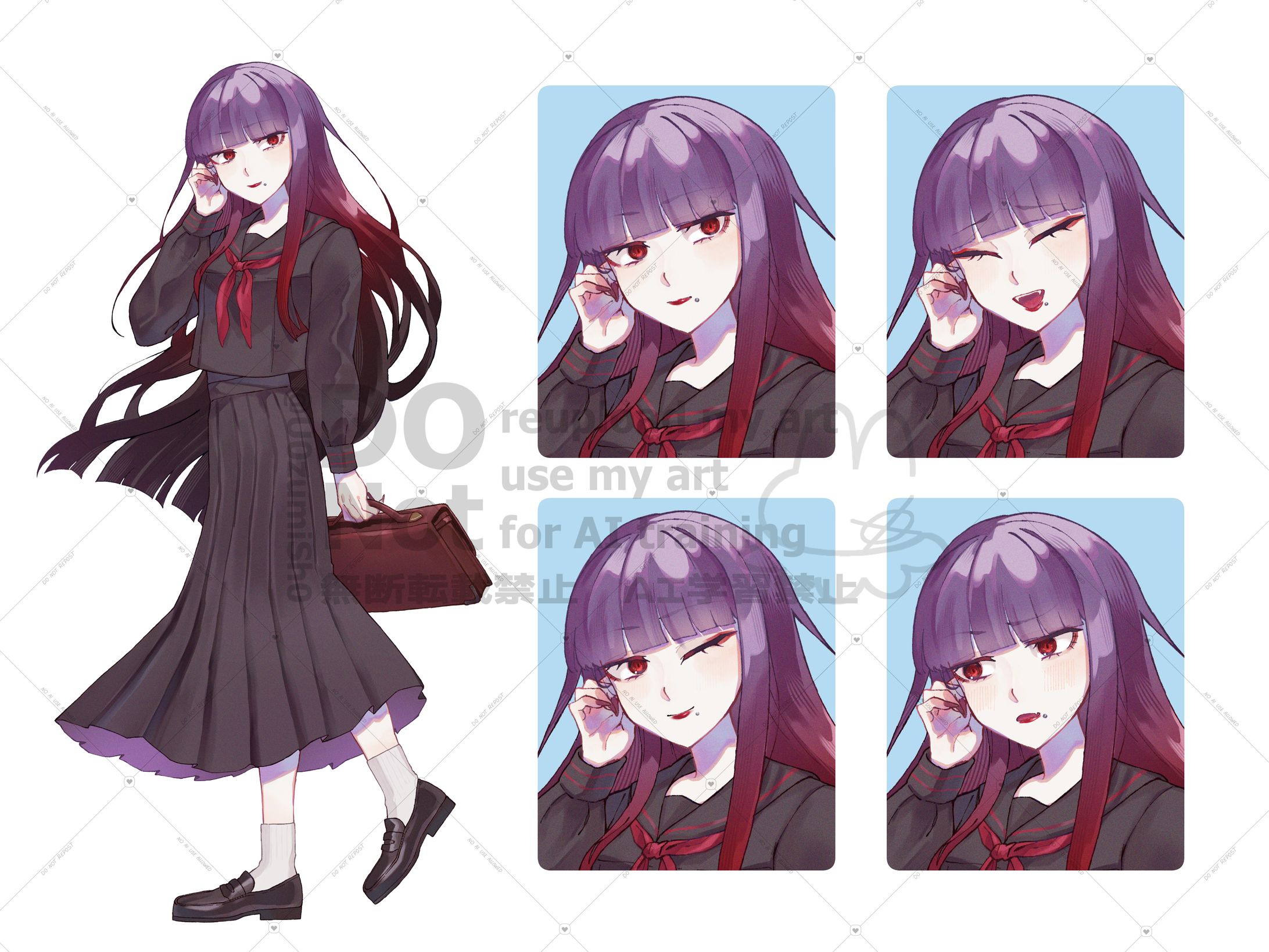 睡蓮ミラ様　グッズ用イラスト-1