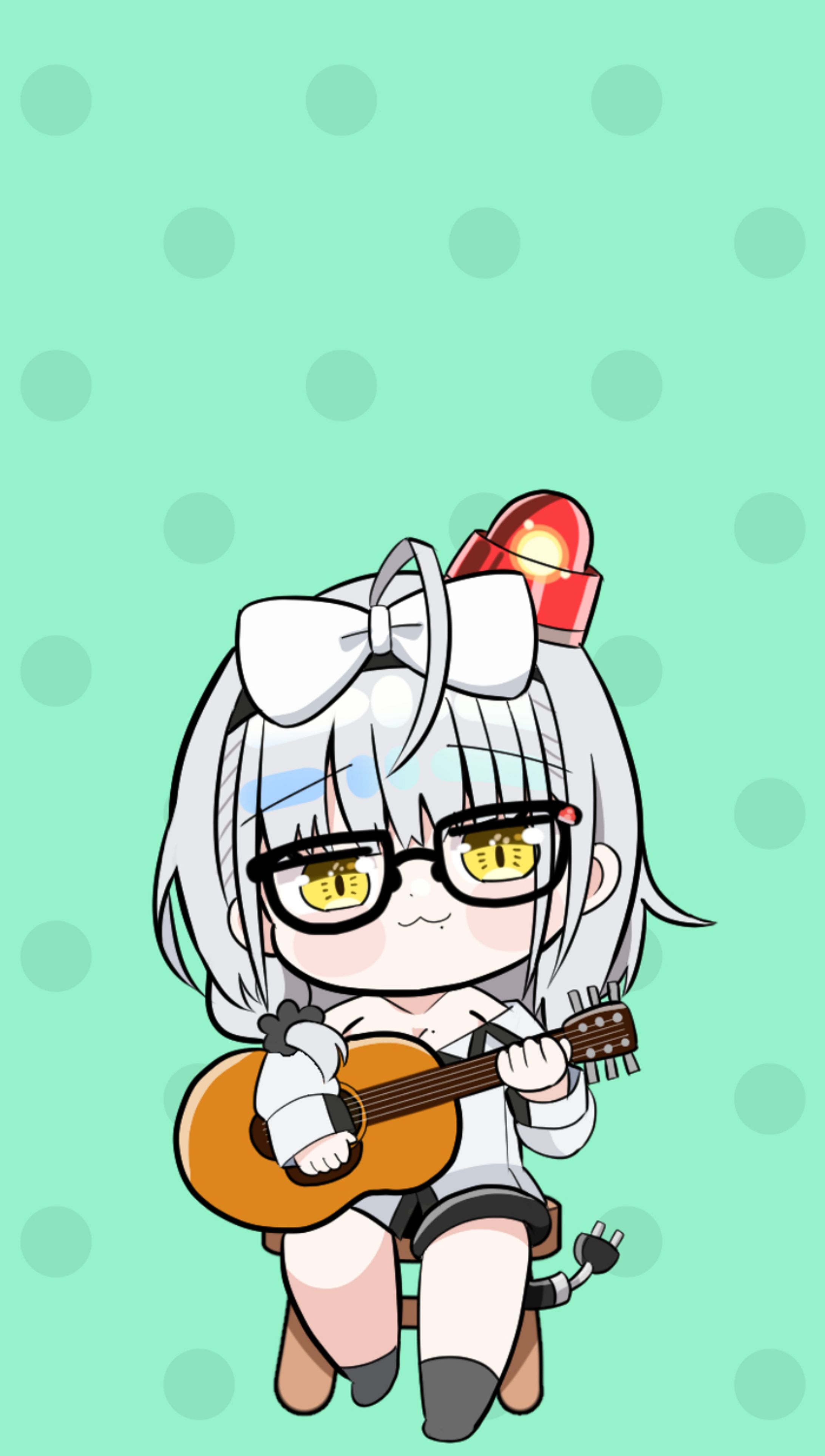 猫元パト様　「けけアイドル」歌ってみたMVイラスト-1