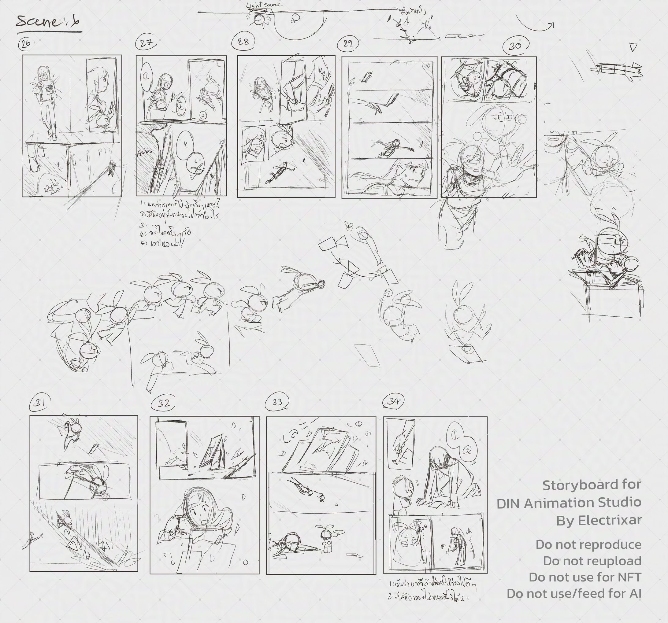 Storyboard for ข้าวสาร Story Chapter 7 กับคำสาปแห่งฟาโรห์-1