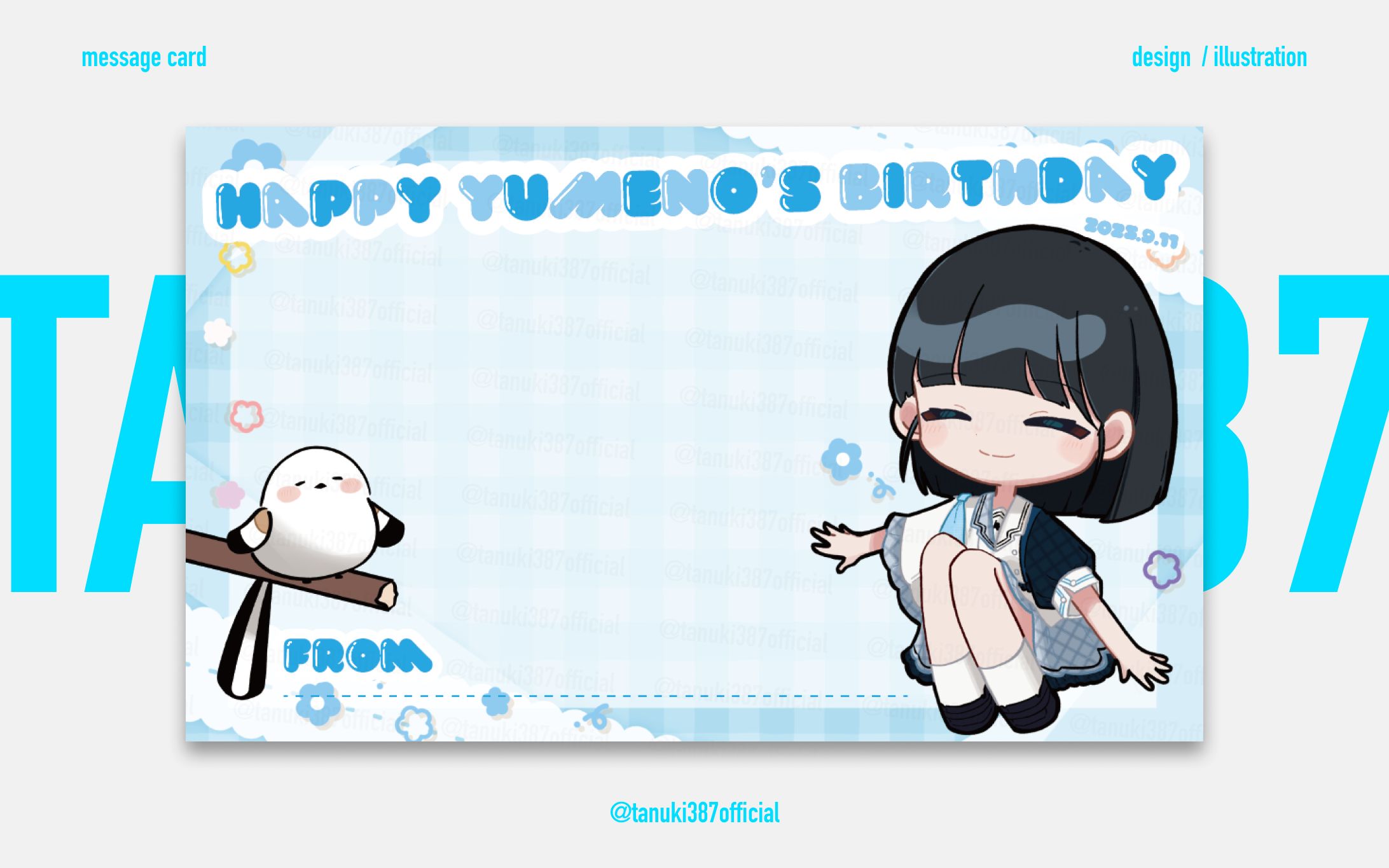 【 メッセージカード 】2025年比嘉ゆめのさん生誕委員様-1