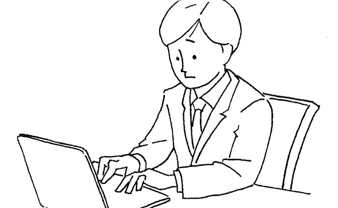 モノクロイラスト(線画)