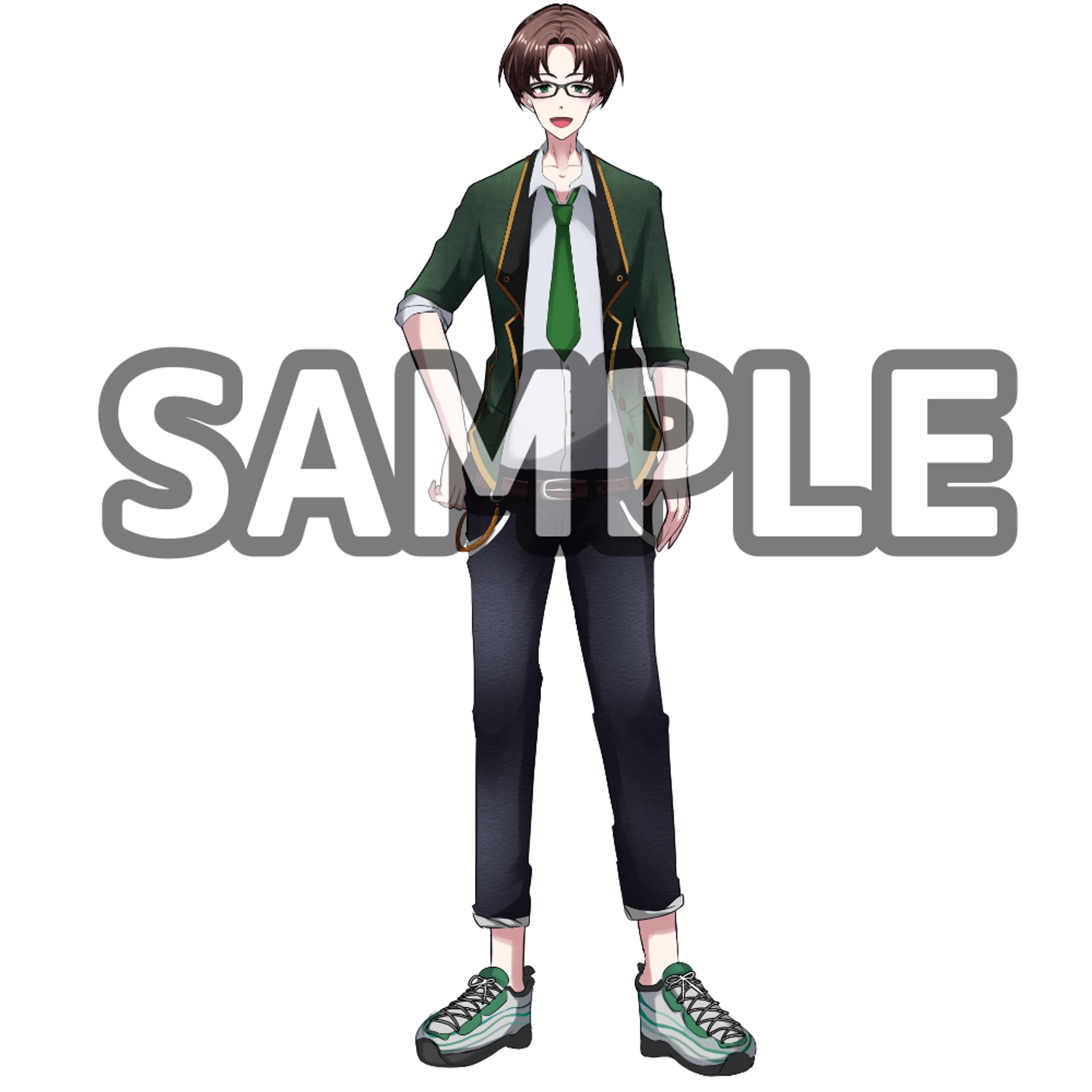 【Live2d用パーツ分】男性キャラ-1