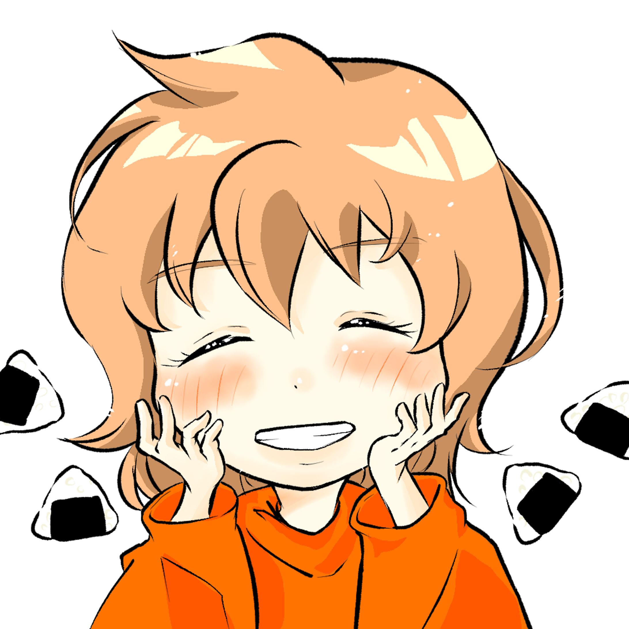 おにぎりと女の子-1