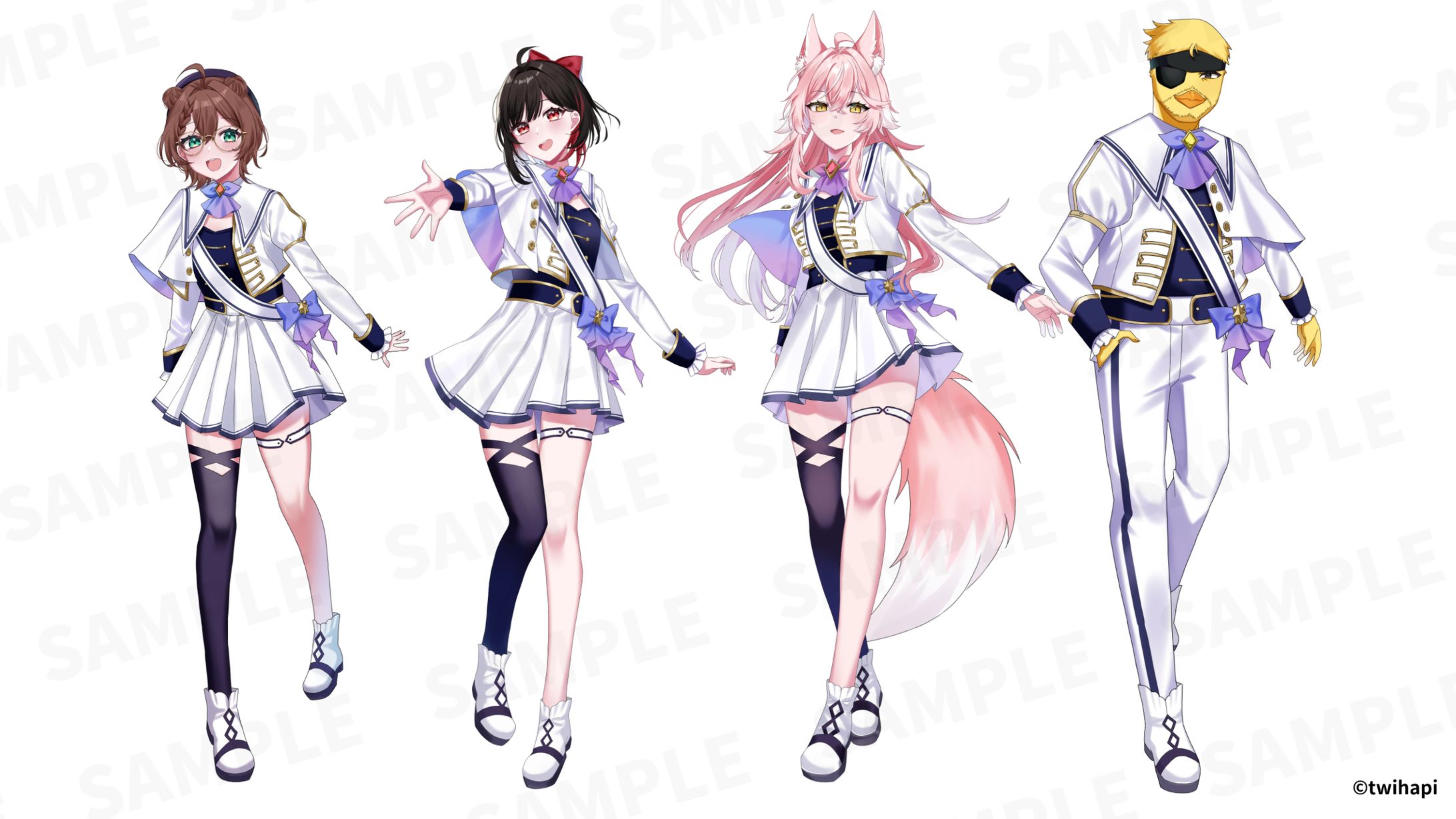 ツイハピ　共通衣装デザイン・キービジュアル-1