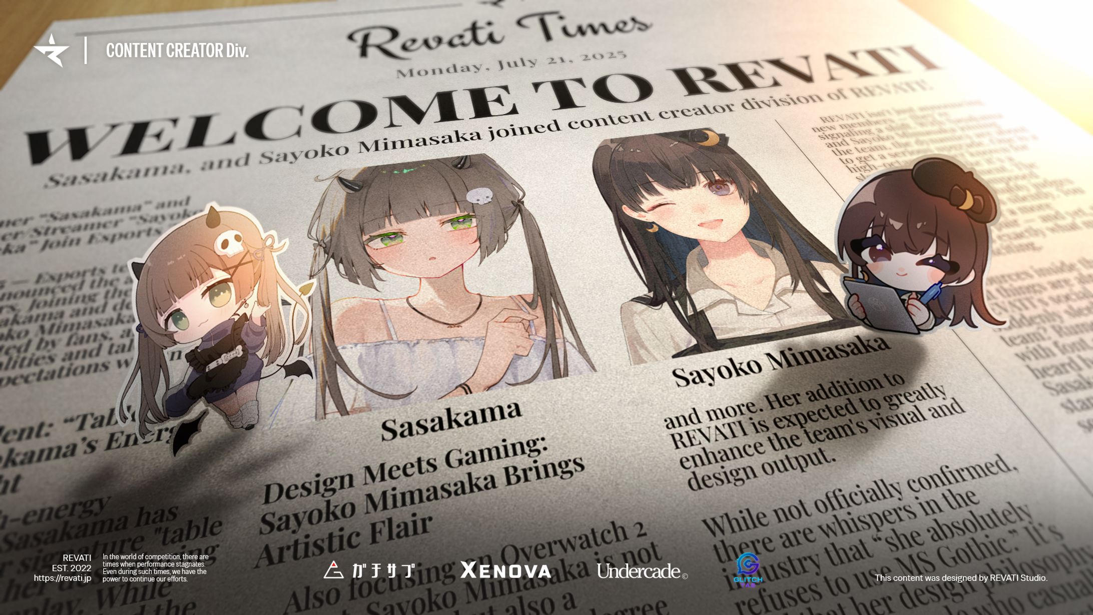 REVATI CC部門 新メンバー加入告知画像-1