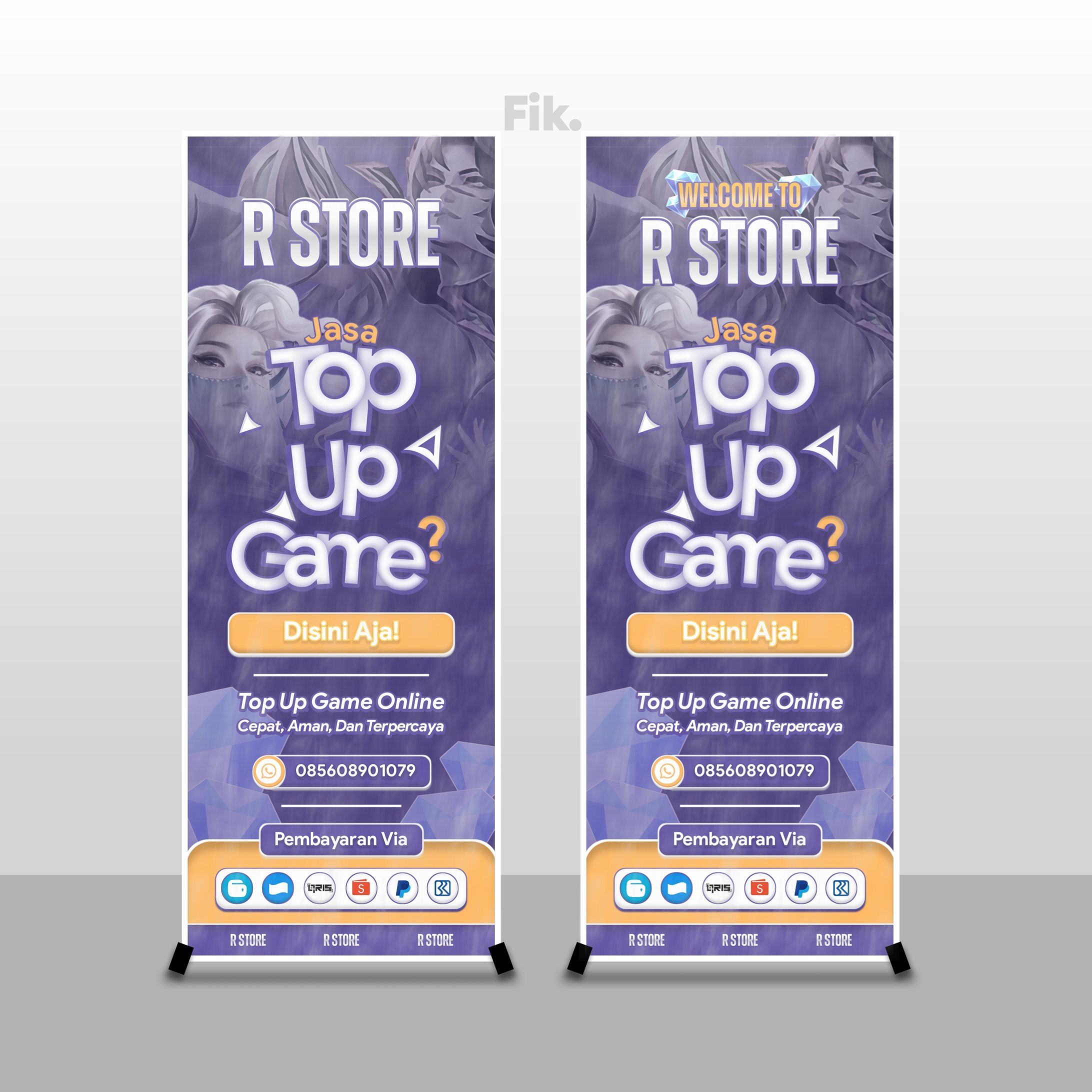 Vertical Banner Design - Commission Work-1