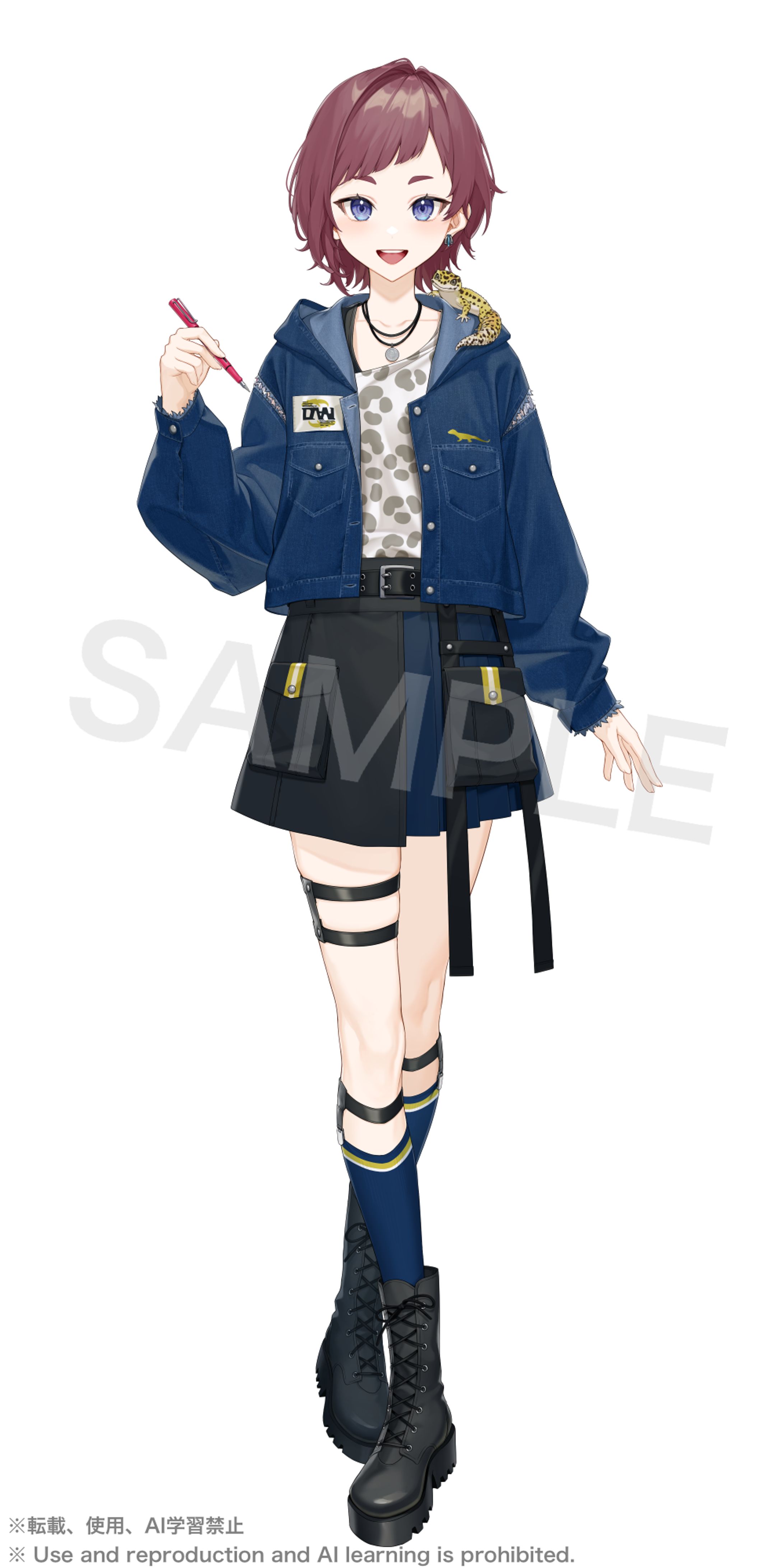 IRIAMライバー「階きざし」様立ち絵、ミニキャラ担当-1