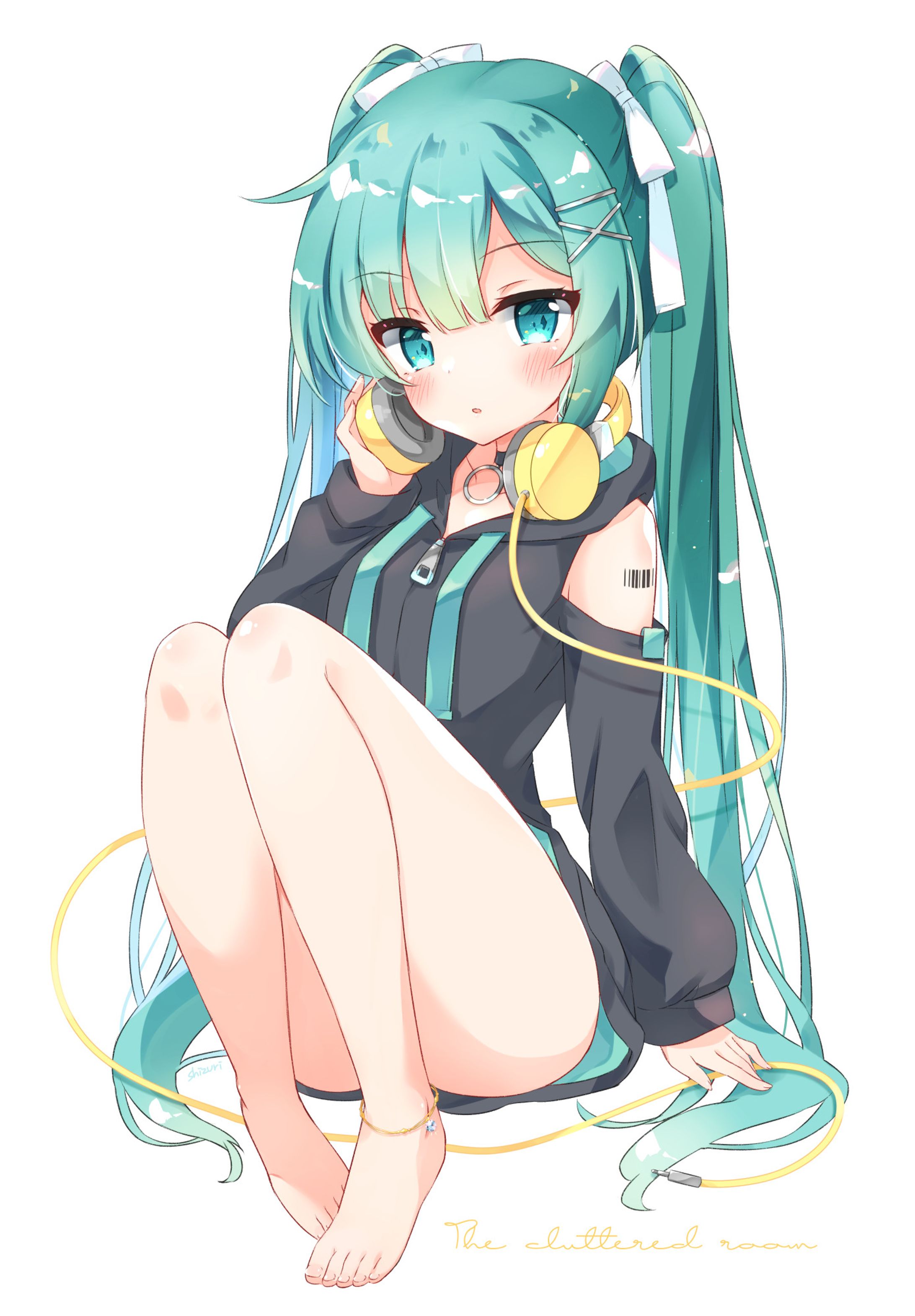 SeventhTone Records/桜莉さまボカロEP「The cluttered room」ジャケット用イラスト-1