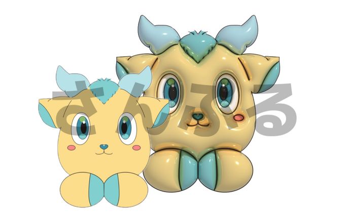 キャラクター3D化　自主制作