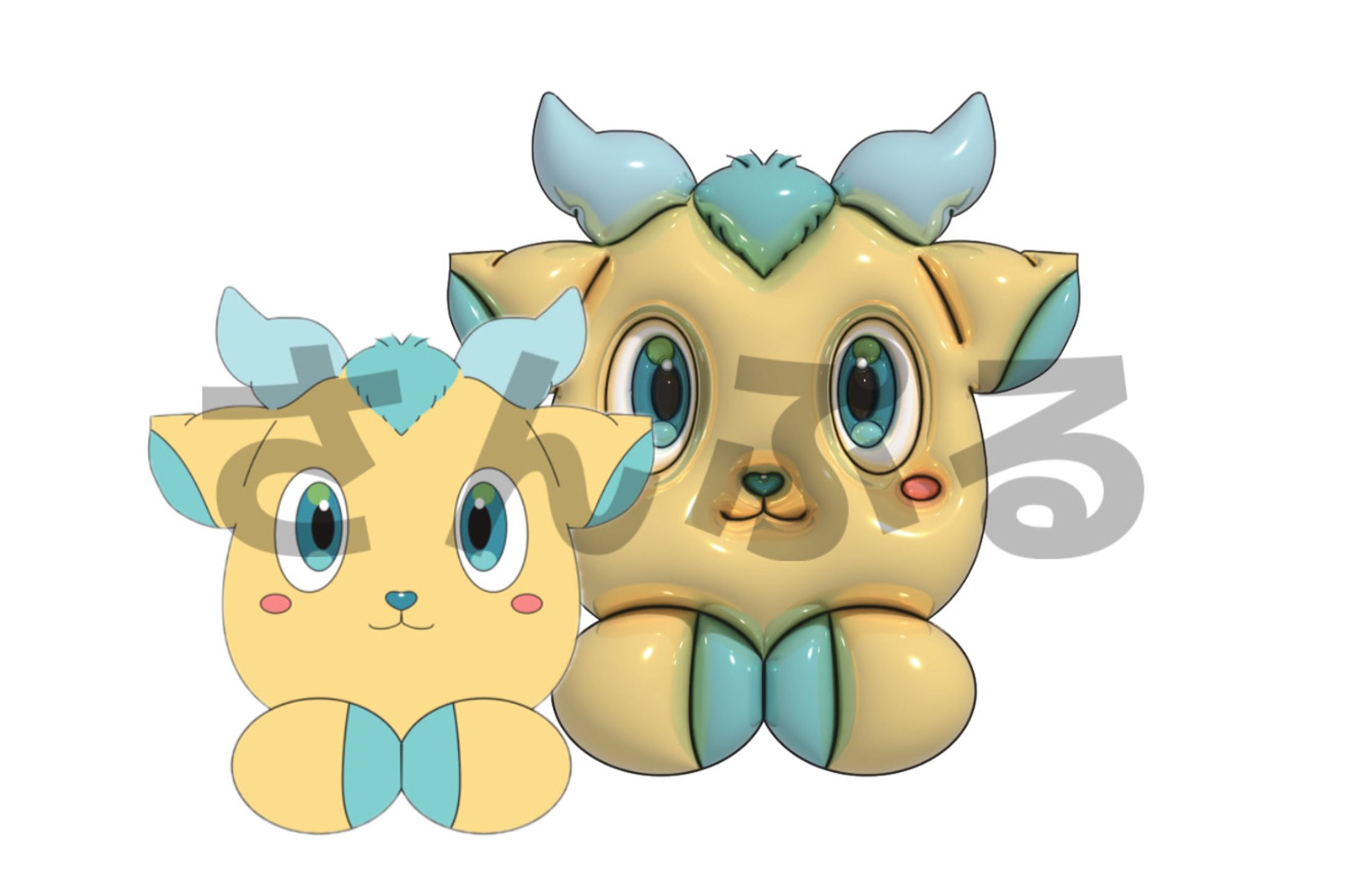 キャラクター3D化　自主制作-1