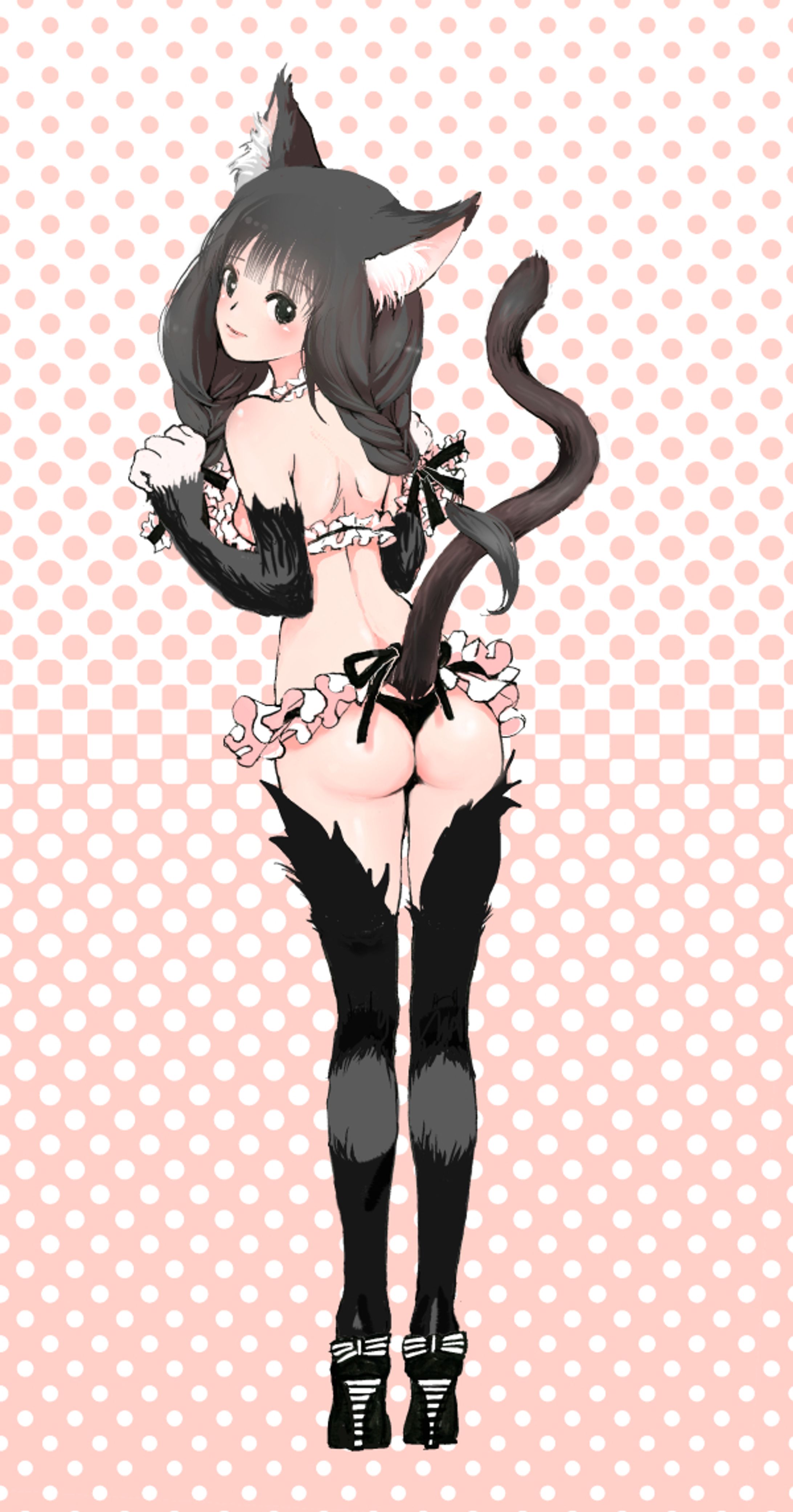 黒猫（白手）-1