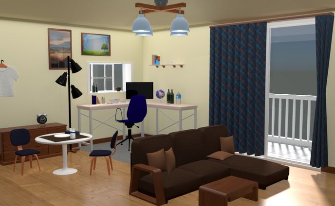 学校、3dモデリング