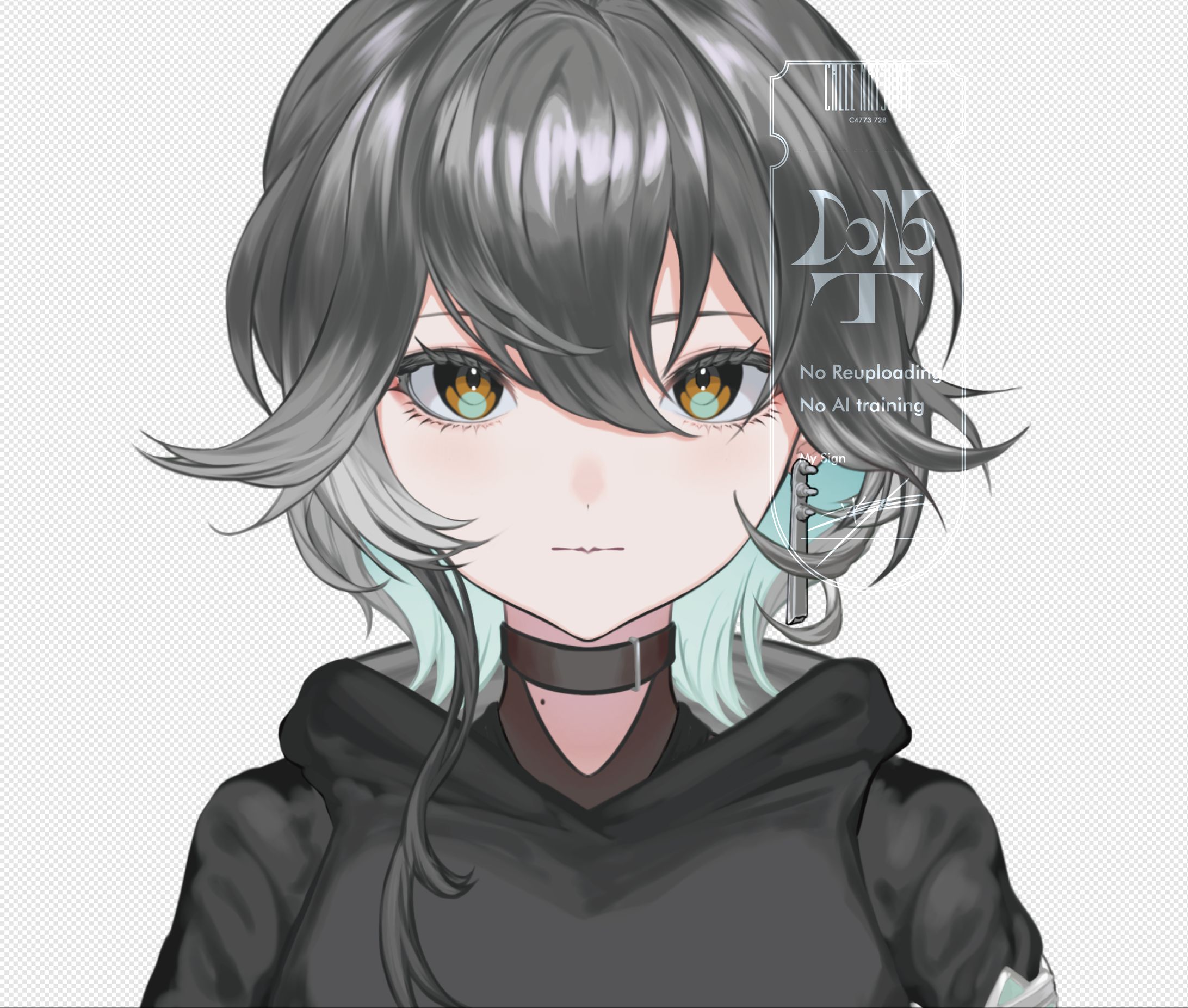 [魂募集中]VTuber・LIve2D用立ち絵　キャラクターデザイン　-1