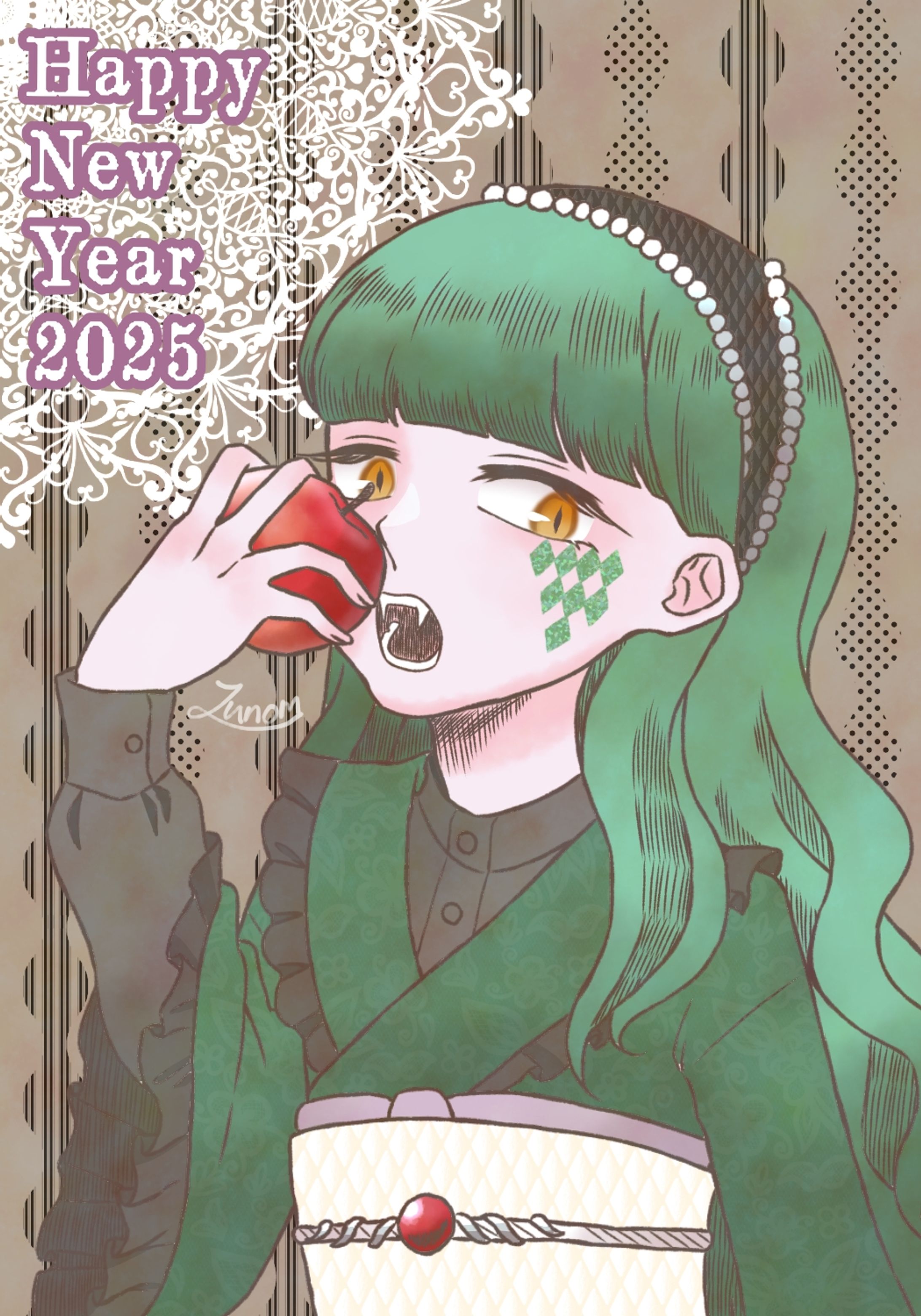 2025お年賀イラスト / 一枚絵-1