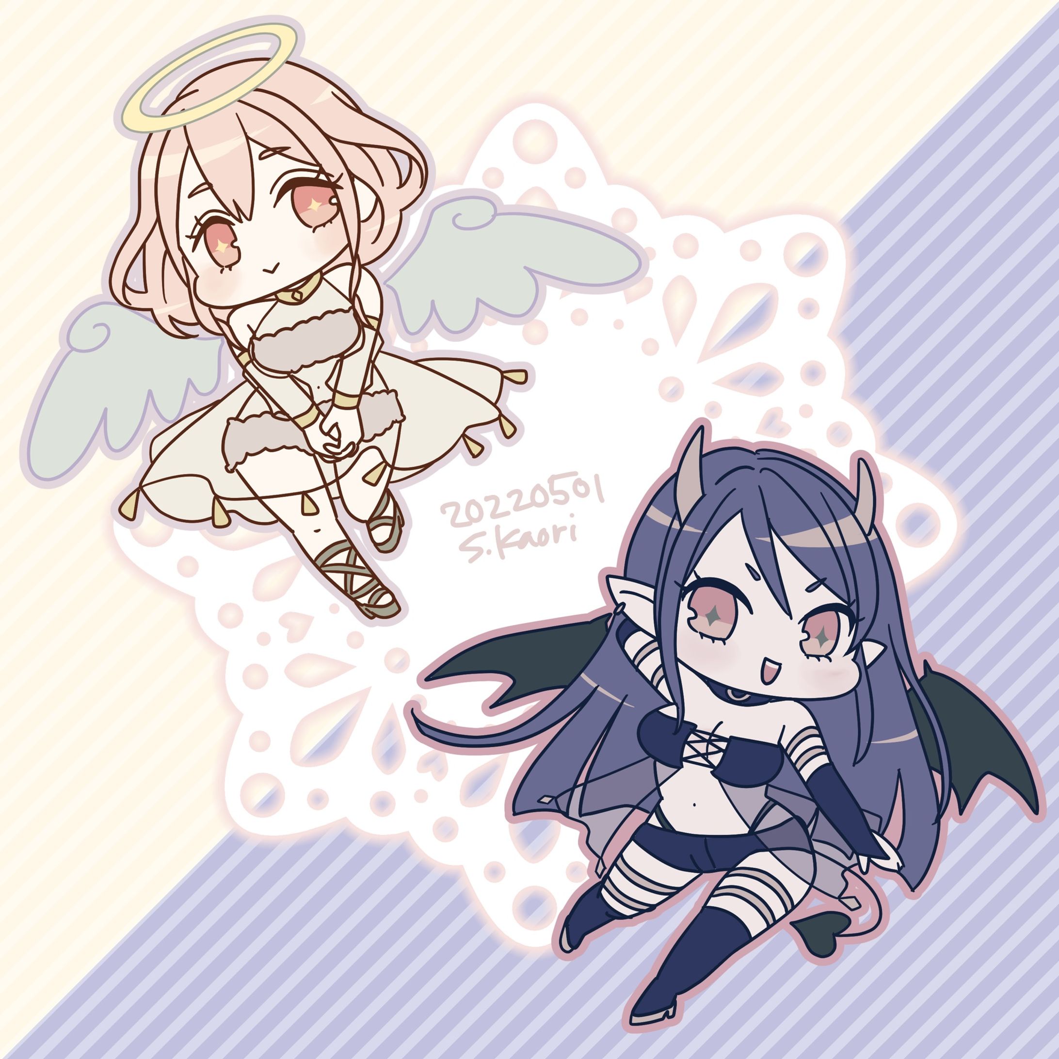 天使ちゃんと悪魔ちゃん（全身＆SD）-1