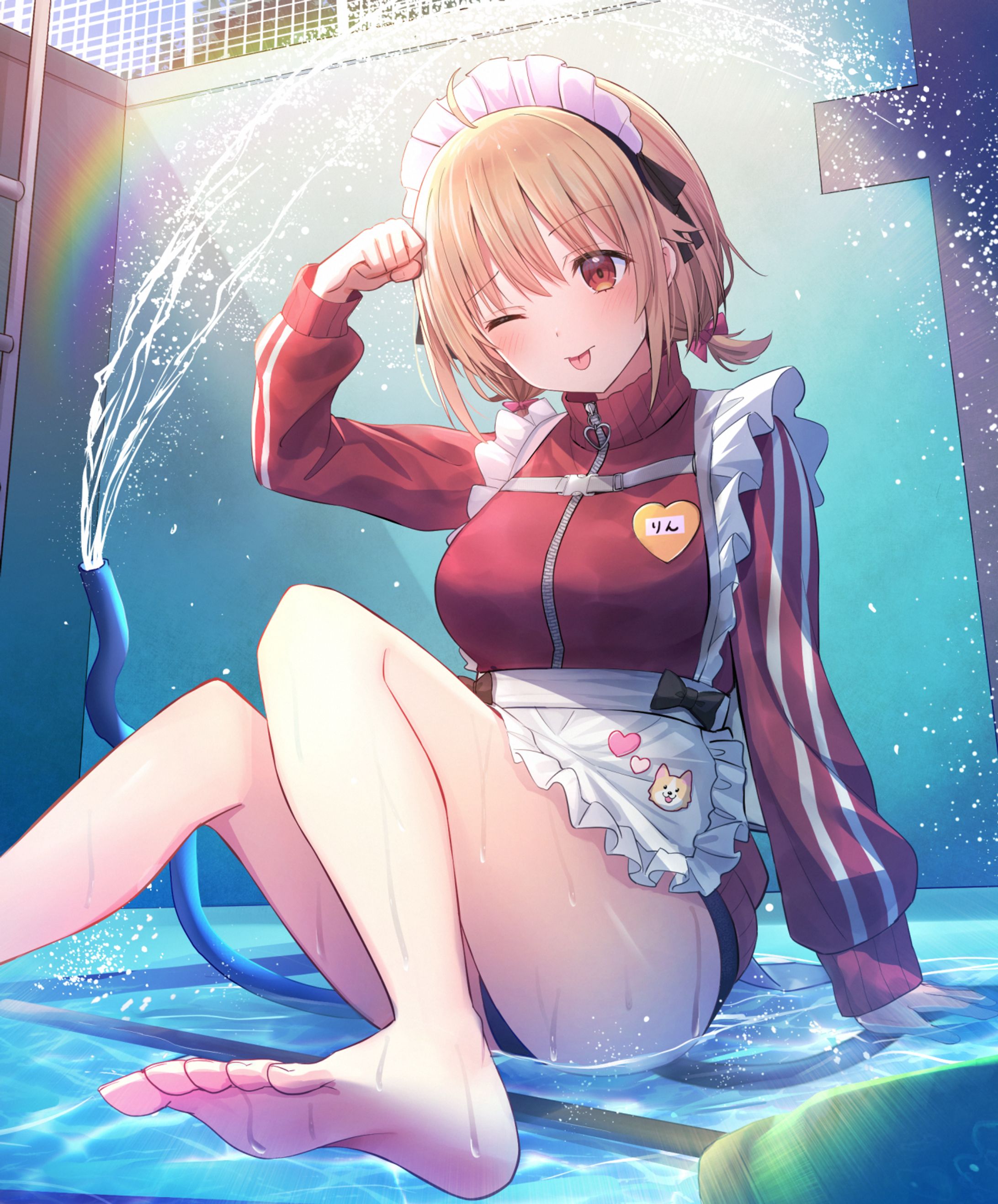 【お仕事】電撃萌王2025年2月号付録 「うちの子×メイド卓上スクールカレンダー」-1