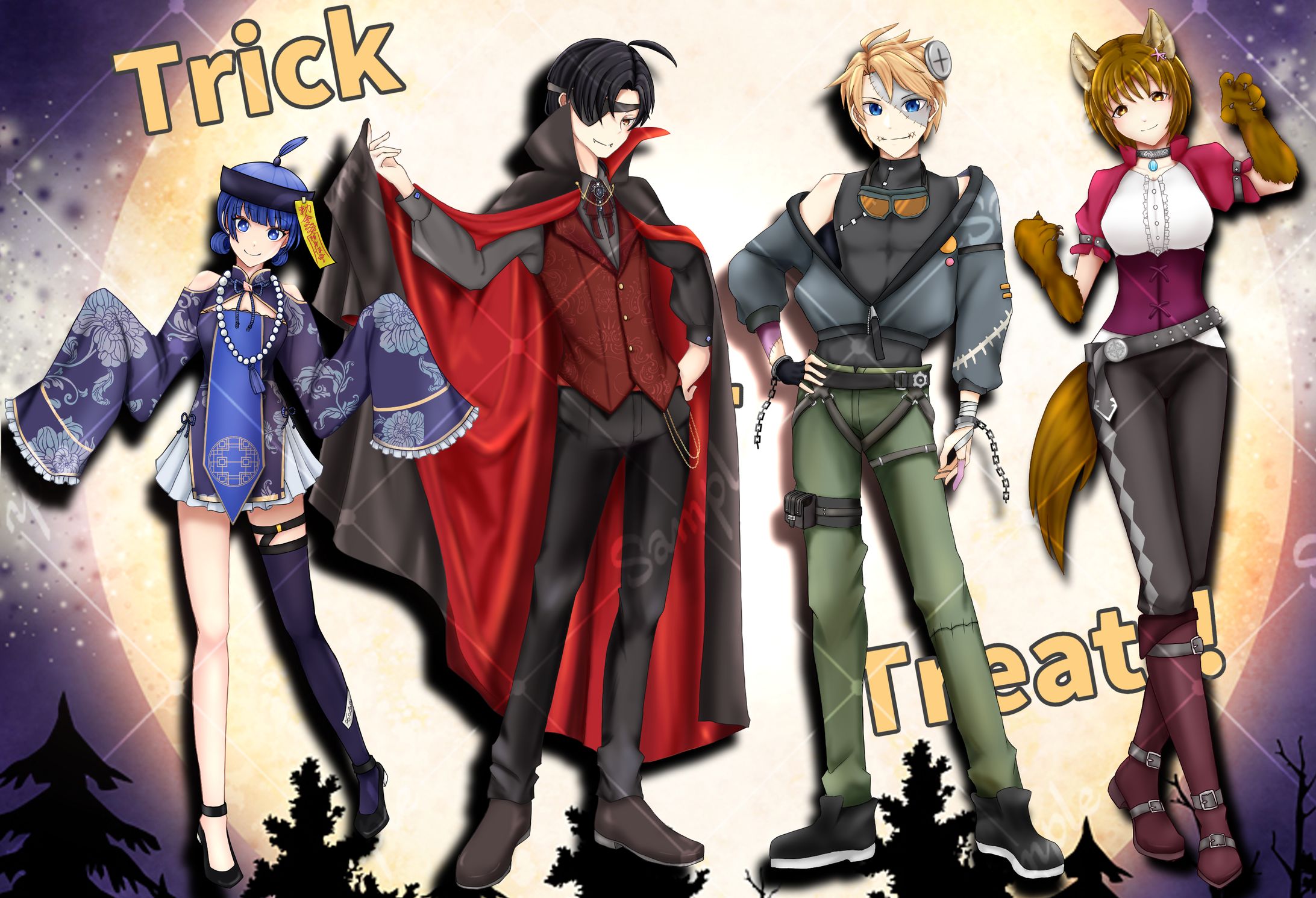 全身立ち絵（ハロウィン）-1