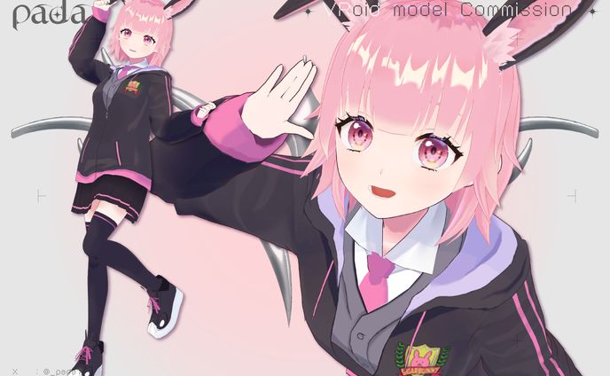 VRoid 3D model / 砂糖うさぎ
